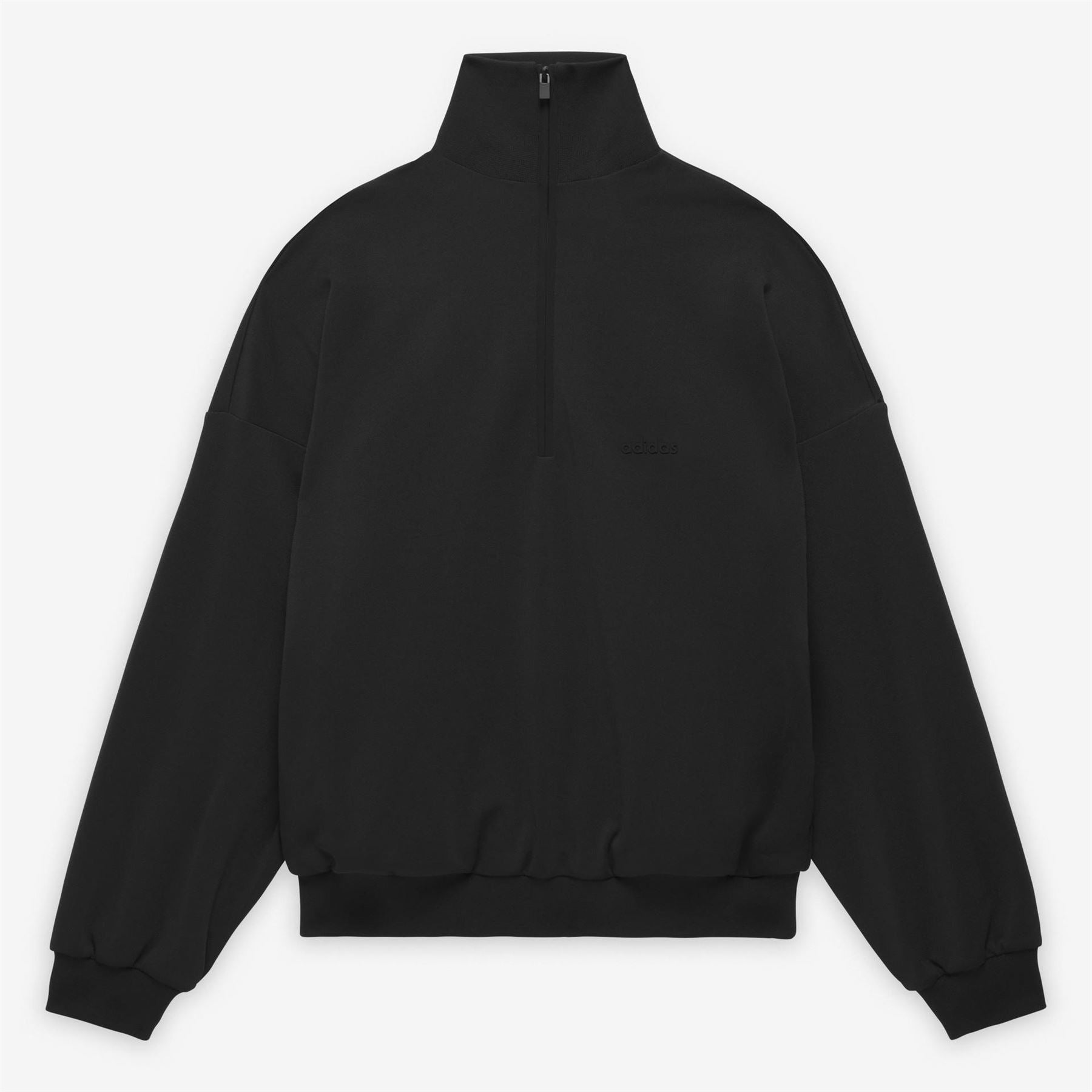 adidas Funnel Neck Zip Long Sleeve Oversize Sweatshirt