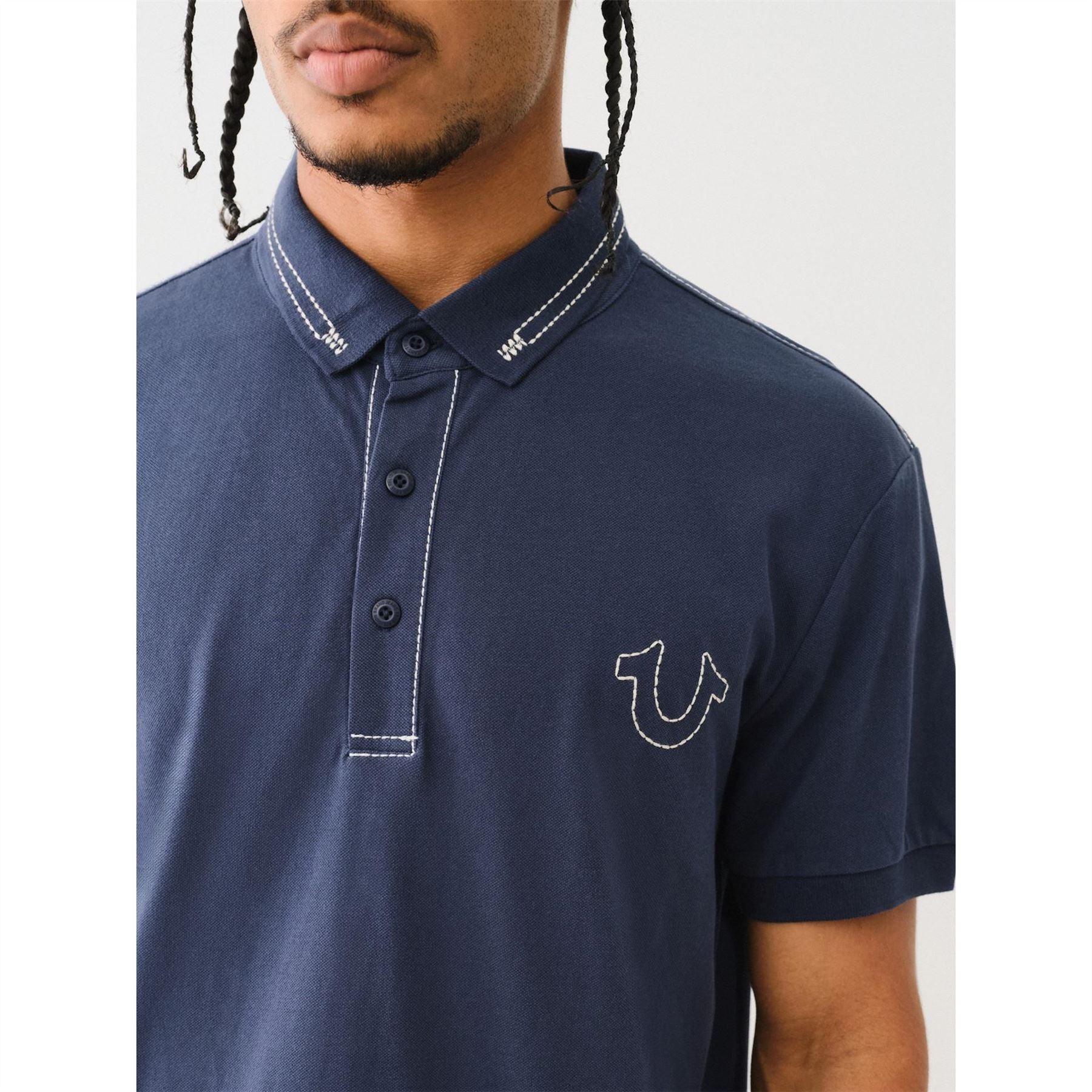 True Religion T Embroidered Polo Shirt