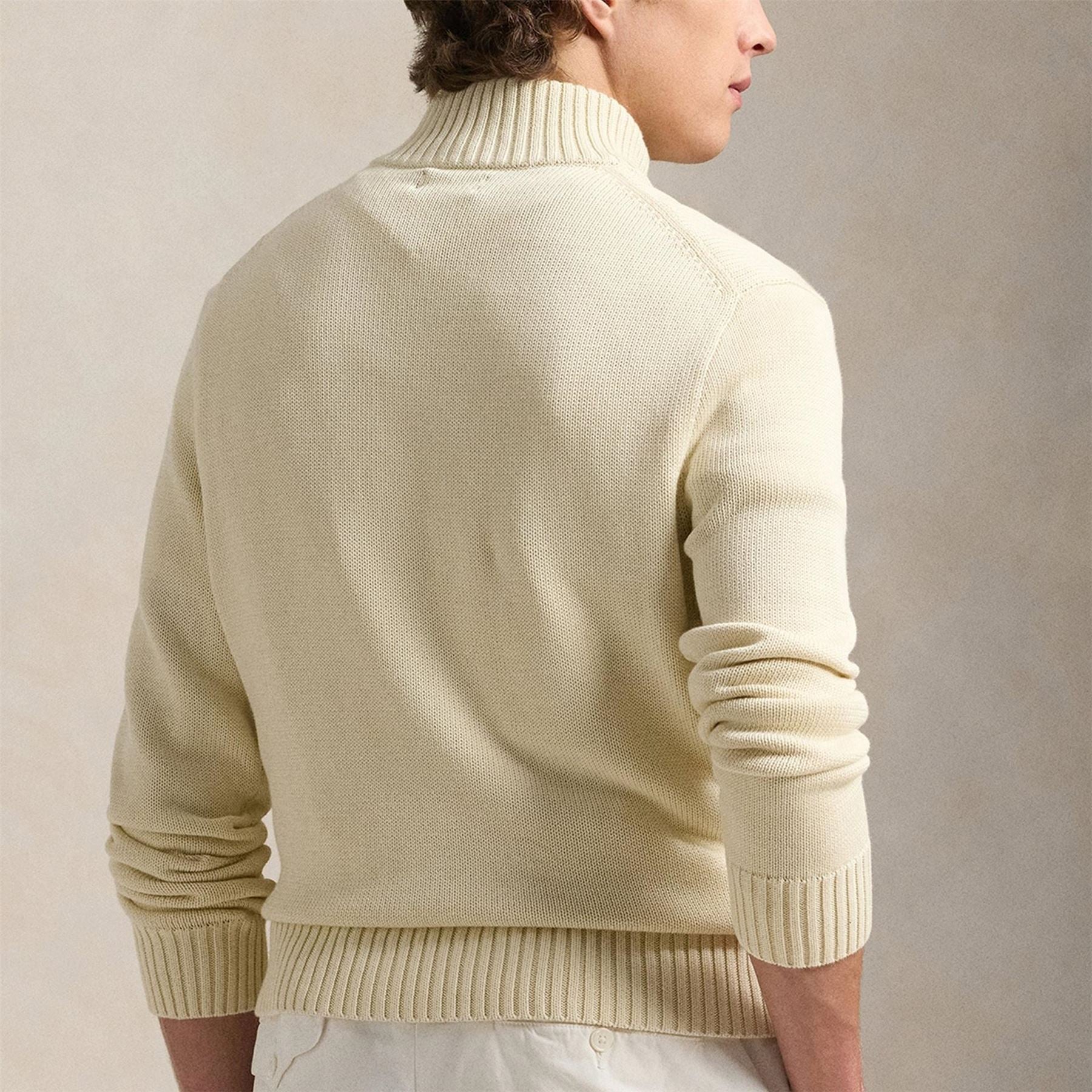 Polo Ralph Lauren Knit Cotton Quarter Zip Jumper