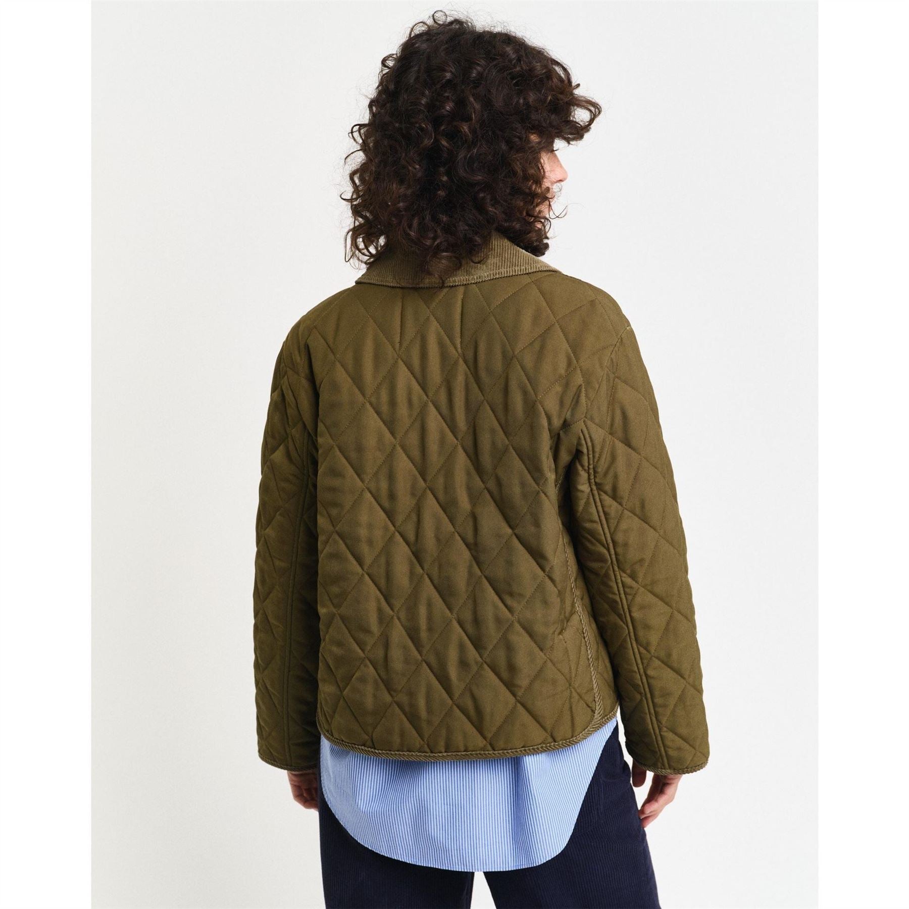 Gant Cord Detailed Relaxed Fit Short Jacket