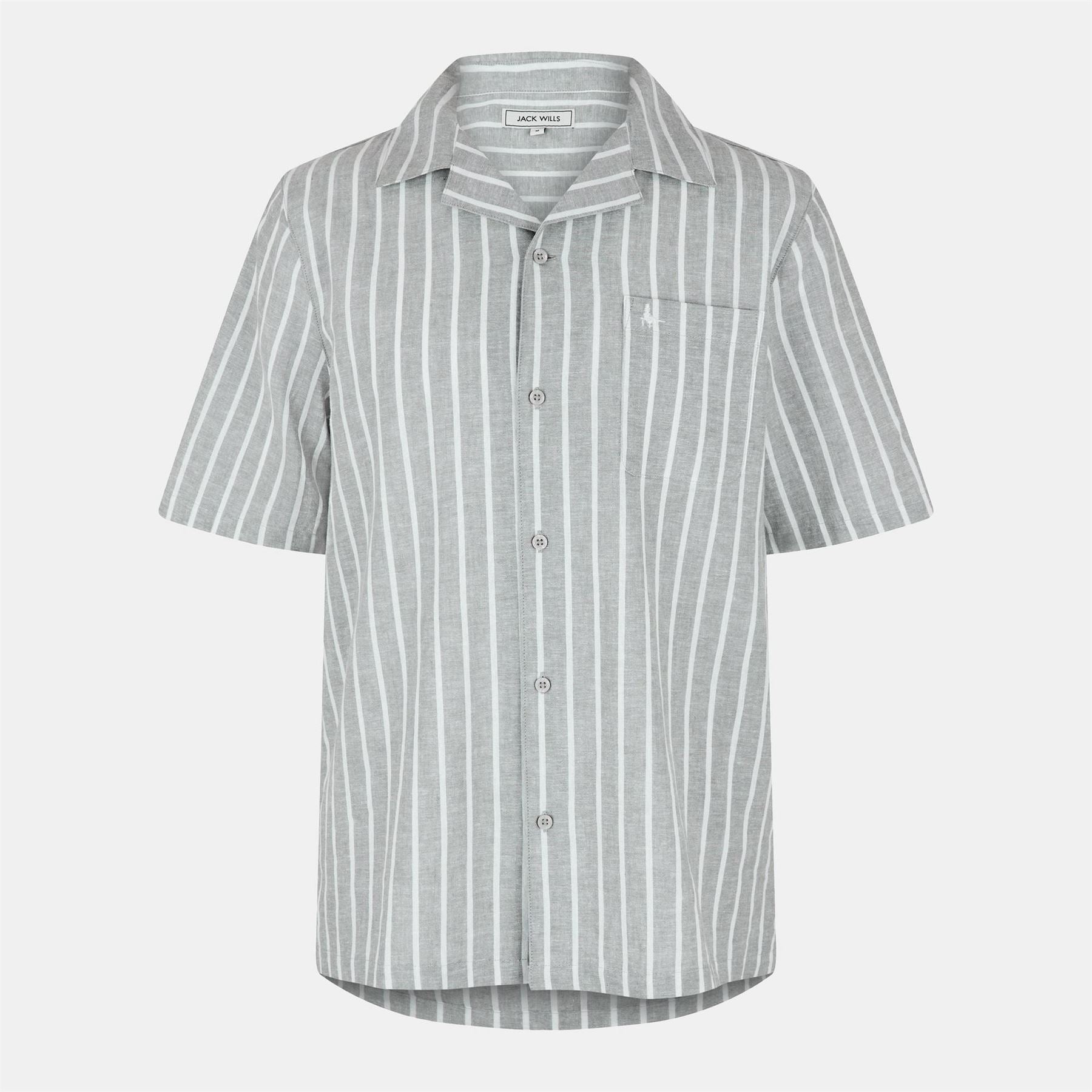 Jack Wills Jw Linen Short Sleeve Plain Shirt