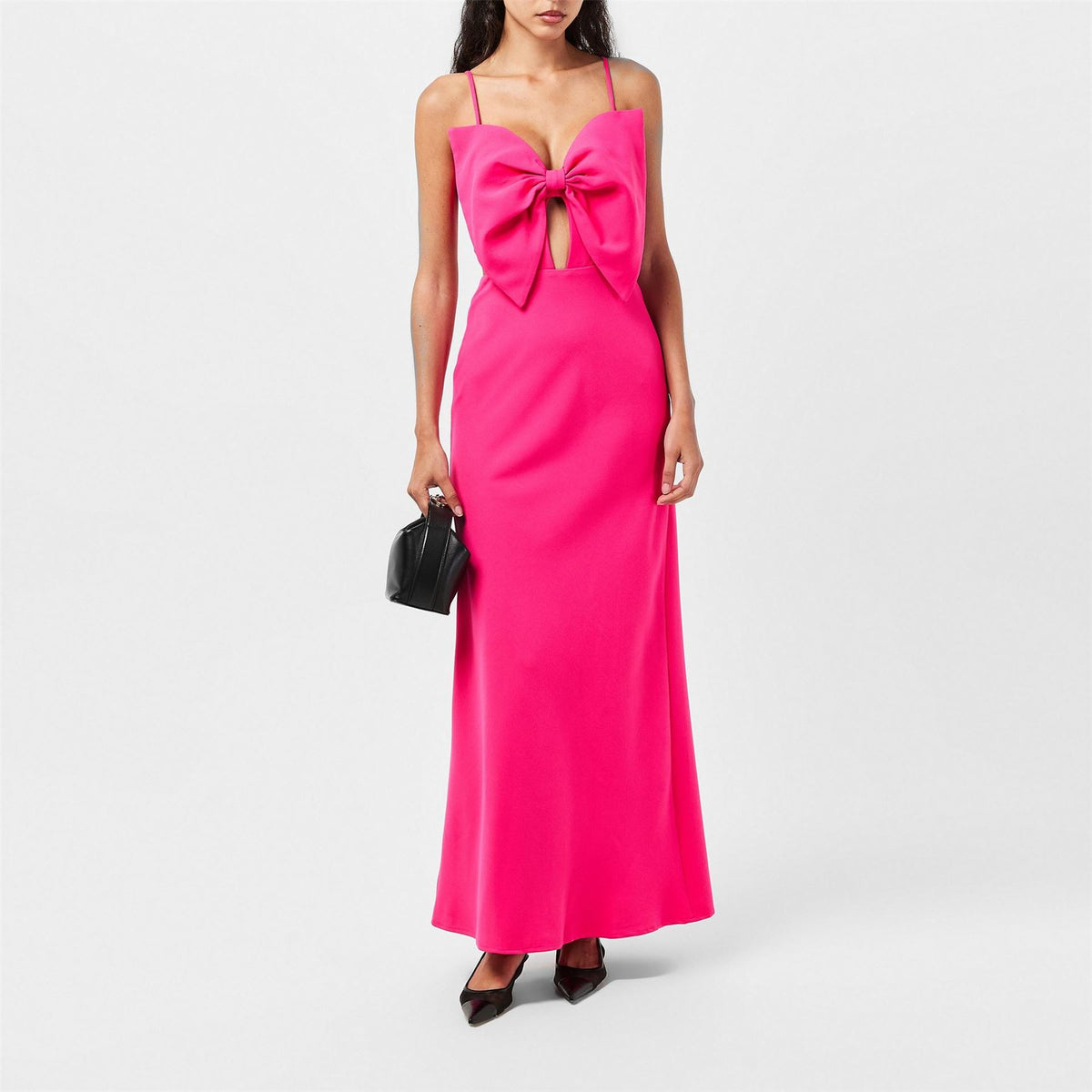Bardot Sweetheart Neck Maxi A-Line Dress