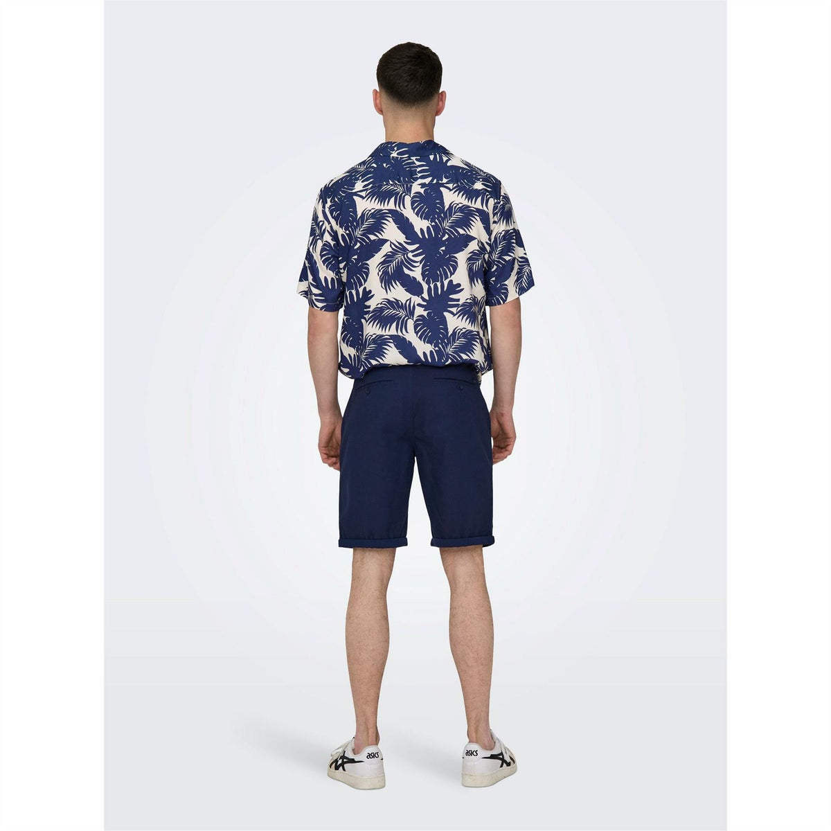 Only Solid Patterned Regular Fit Bermuda Shorts