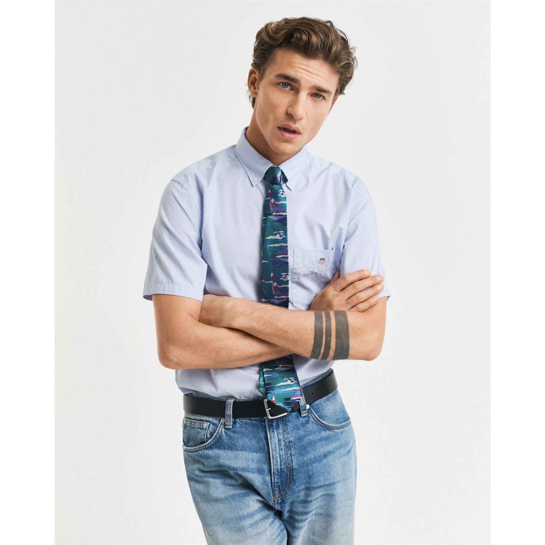 Gant Fit Classic Poplin Short Sleeve Shirt