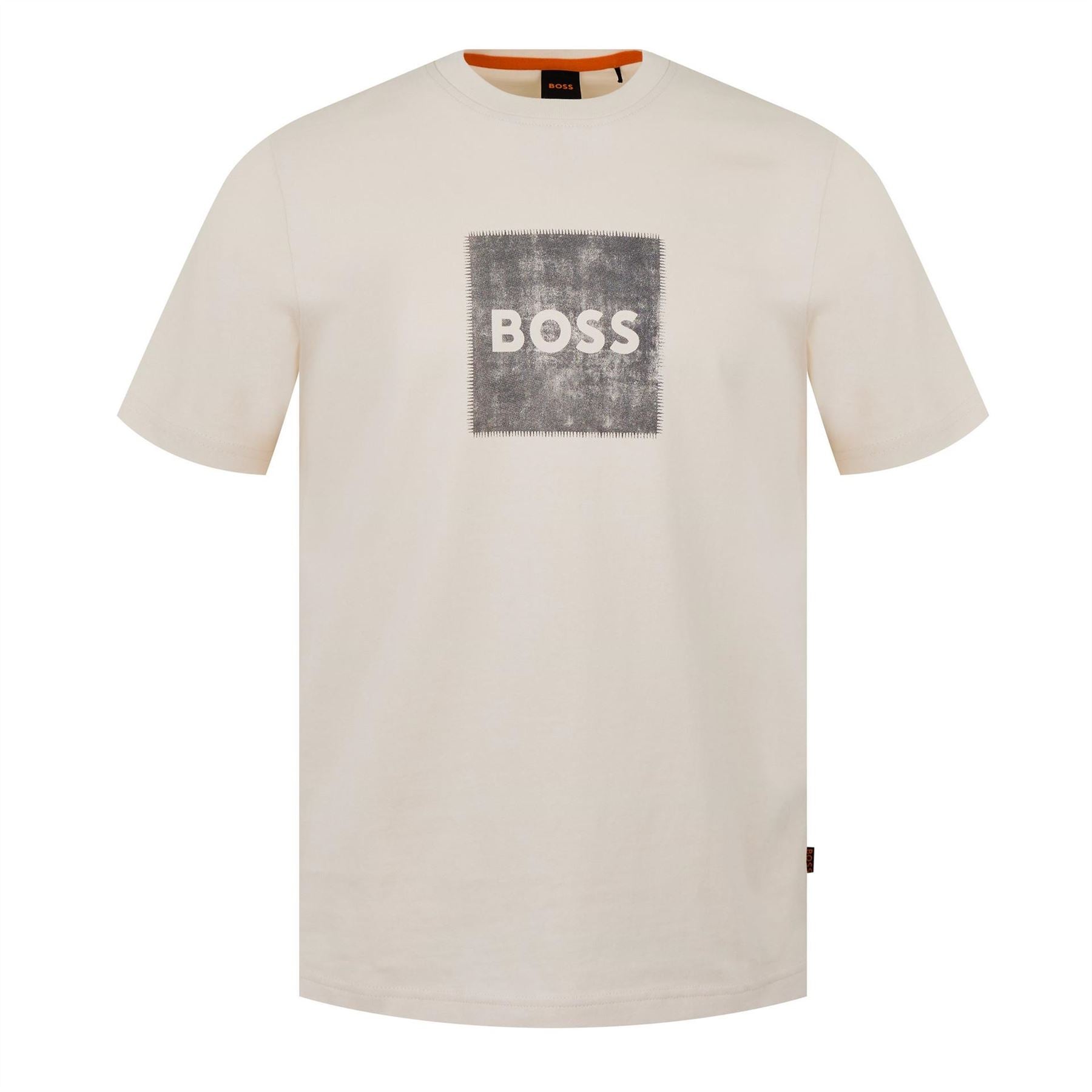 Boss BOSS ORANGE Short Sleeve T Shirt with Contemporary Stitched Logo