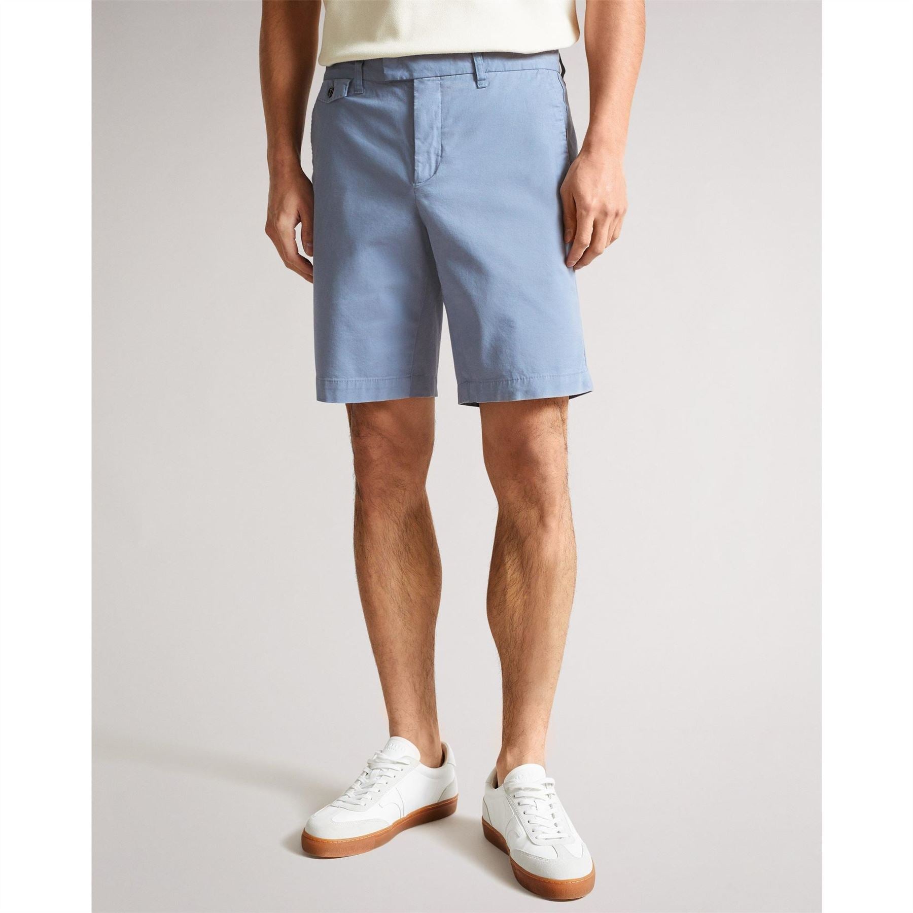 Ted Baker Solid Patterned Chino Shorts