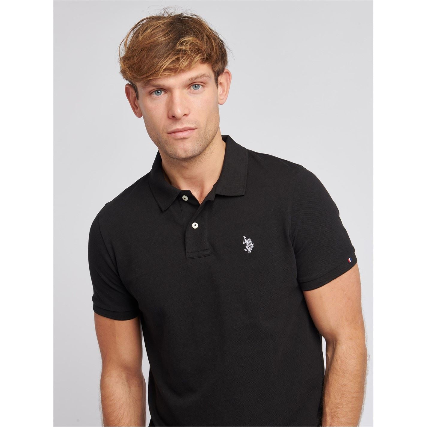 US Polo Assn Mens Pique Polo Top