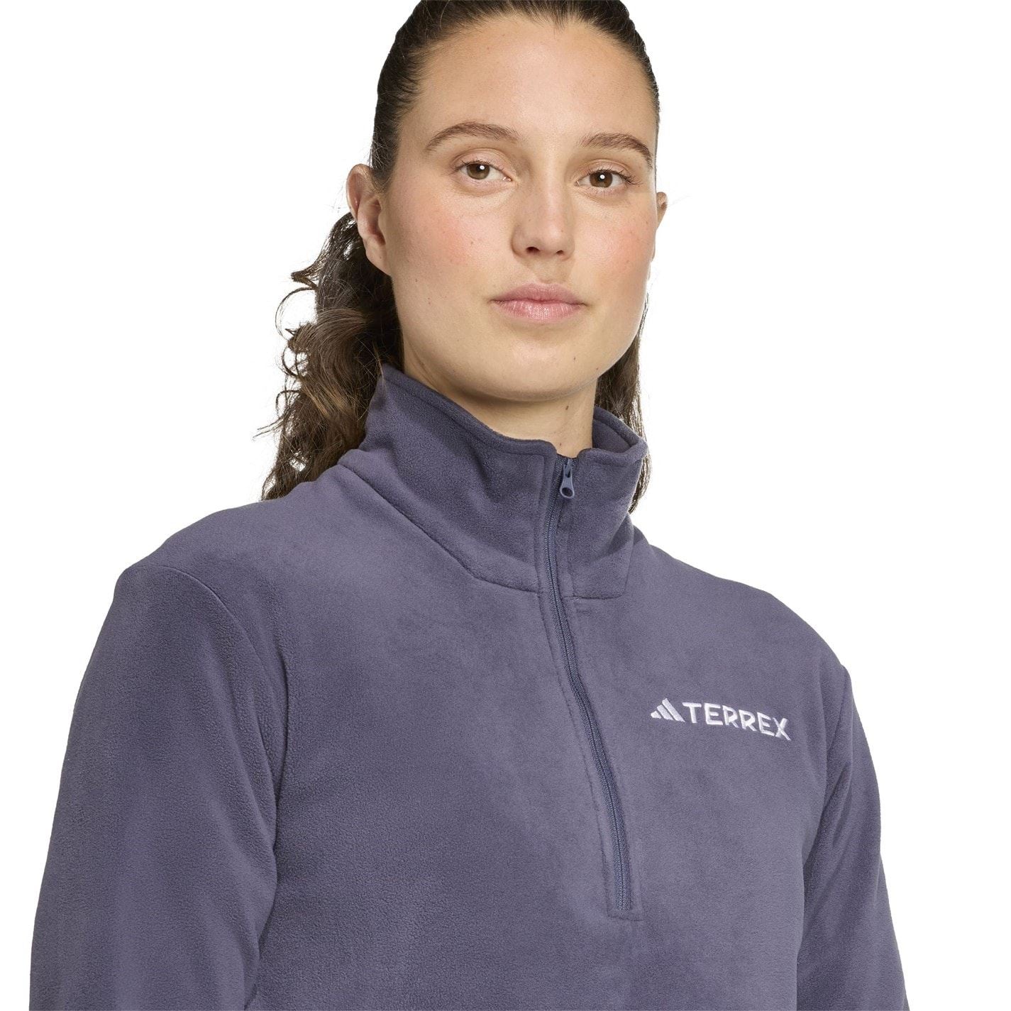 adidas Womens Multi Essentials Half Zip Fleece Jacket