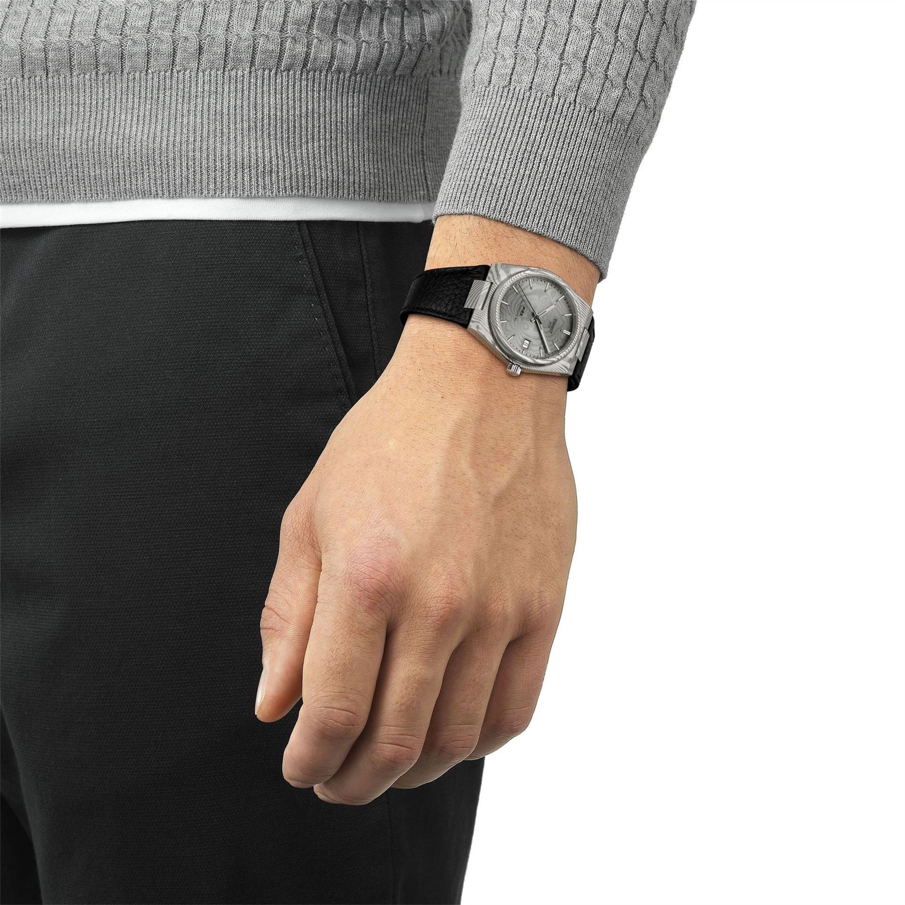 Tissot Prx Damascas Damascus Steel Automatic Analogue Watch