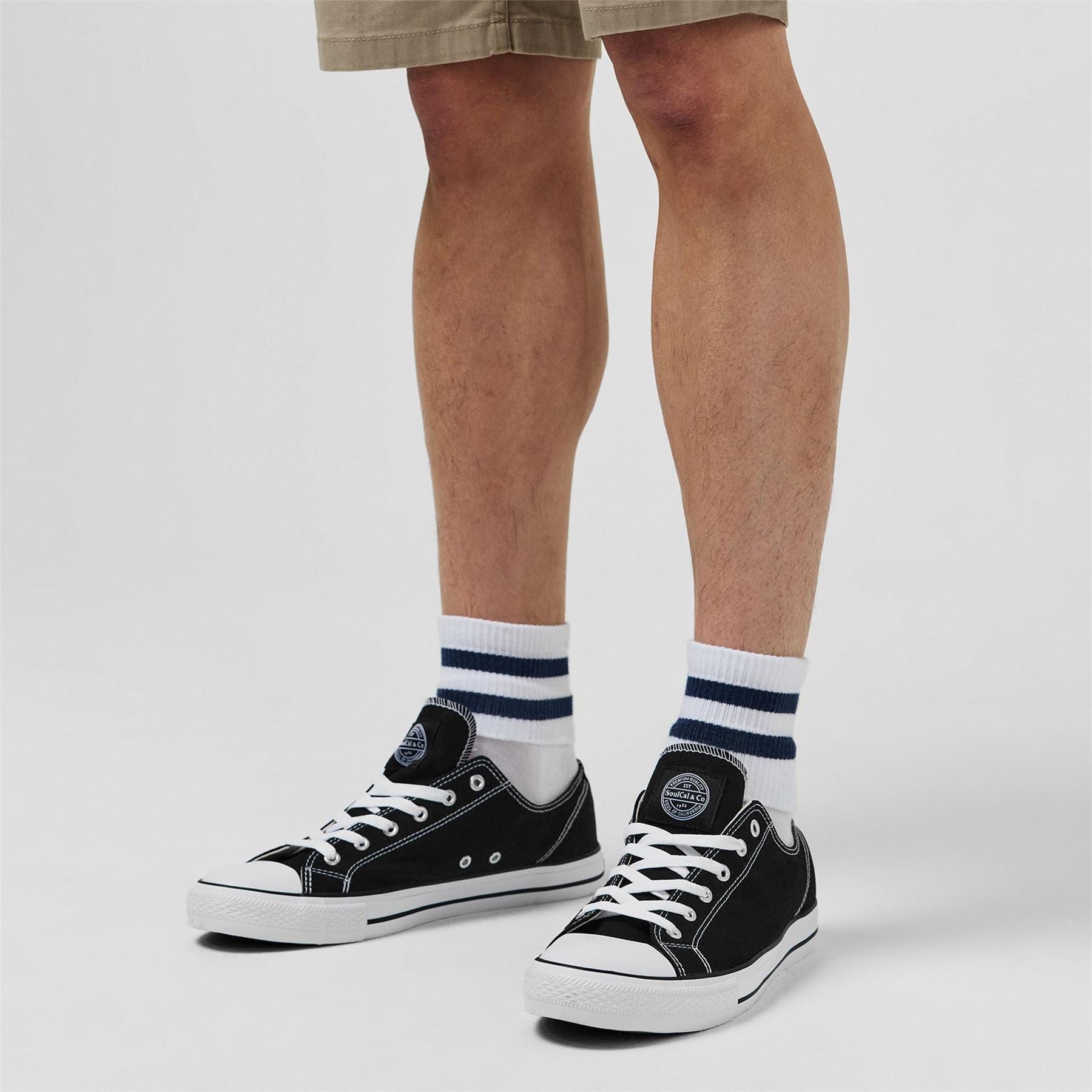 SoulCal Mens Canvasas Low Trainers
