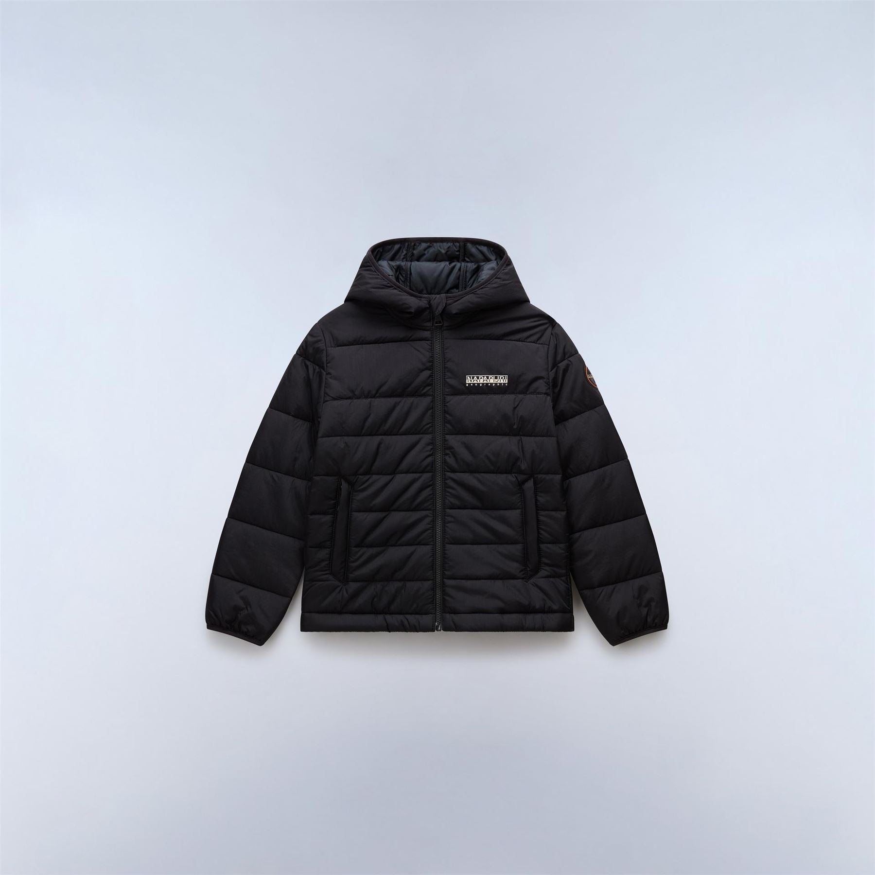 Napapijri Gesar Hooded Solid Patterned Puffer Jacket