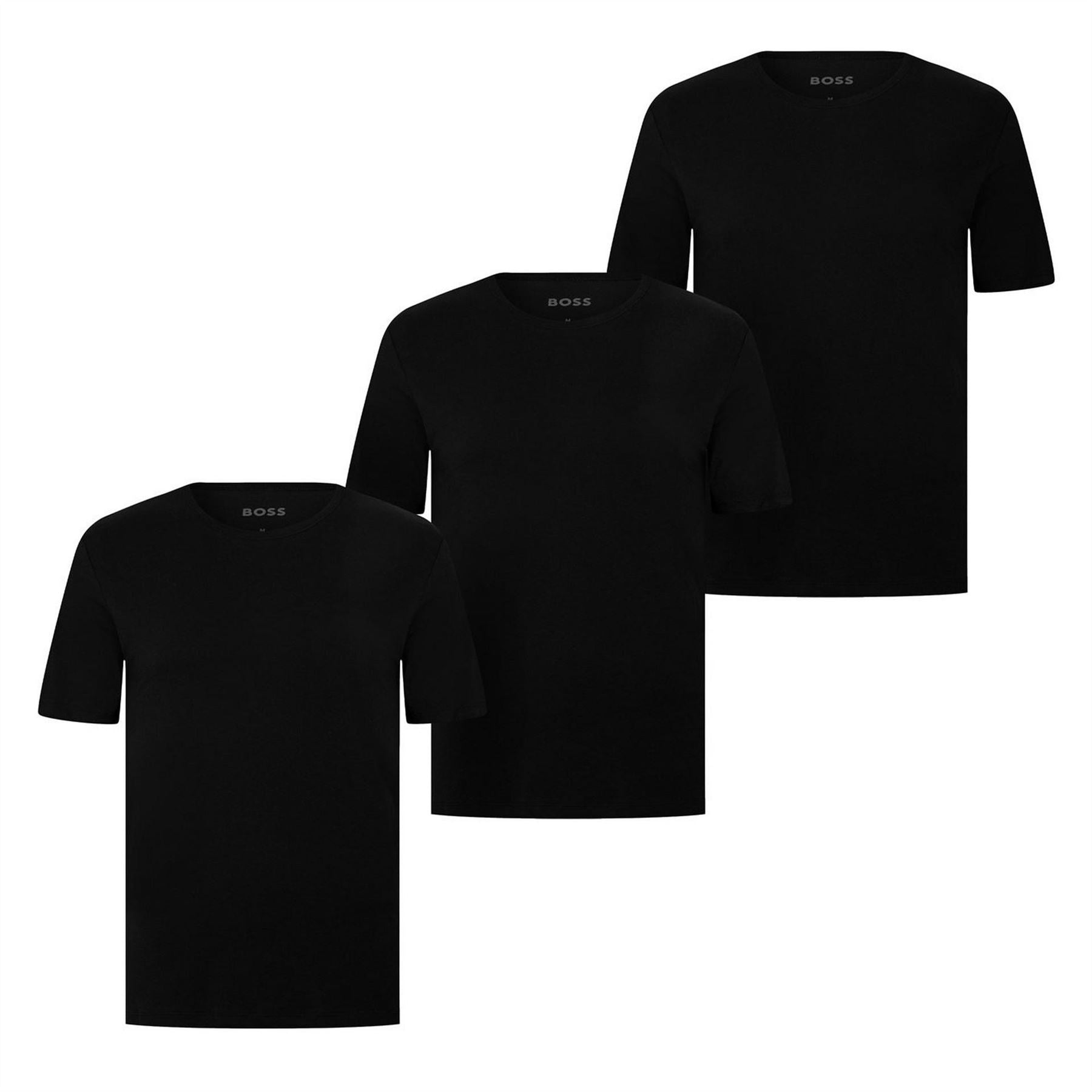 Boss BOSS Bodywear 3 Pack Premium Cotton T Shirts   Crew Neck