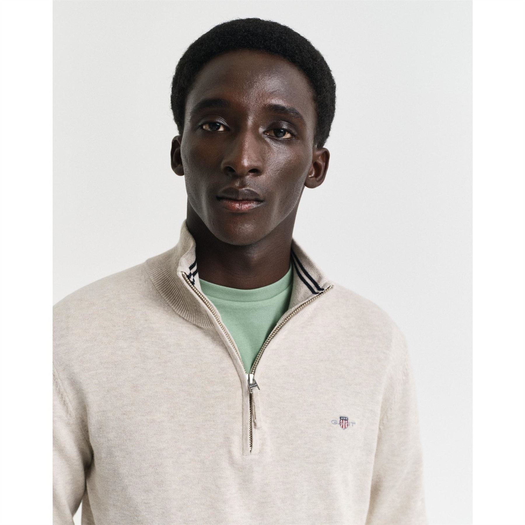 Gant Cotton Half Zip Sweater