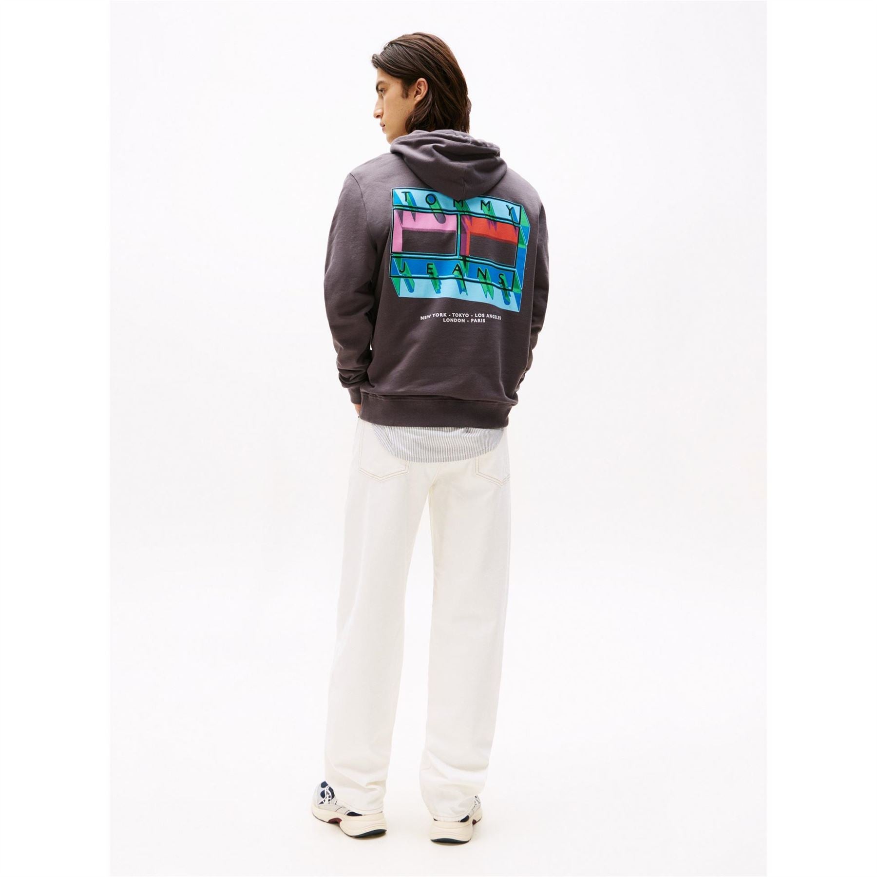 Tommy Jeans Hooded Neck Drop Shoulder Sweatshirt