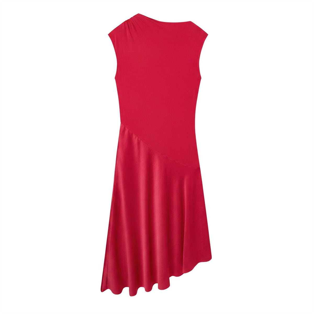 Ted Baker Baker Asymmetric Satin Panel Midi Dress