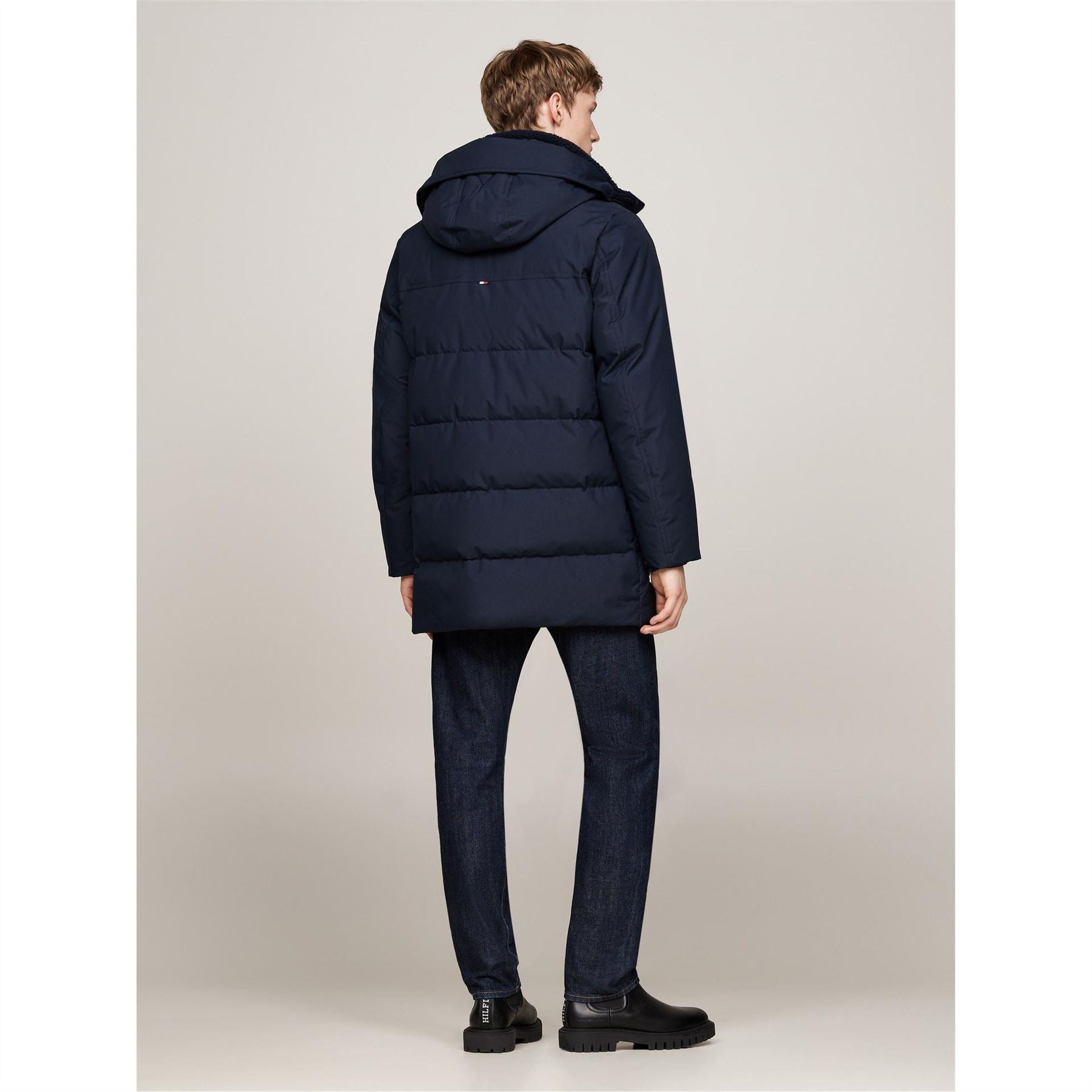 Tommy Hilfiger Padded Utility DWR Hooded Thigh Length Parka