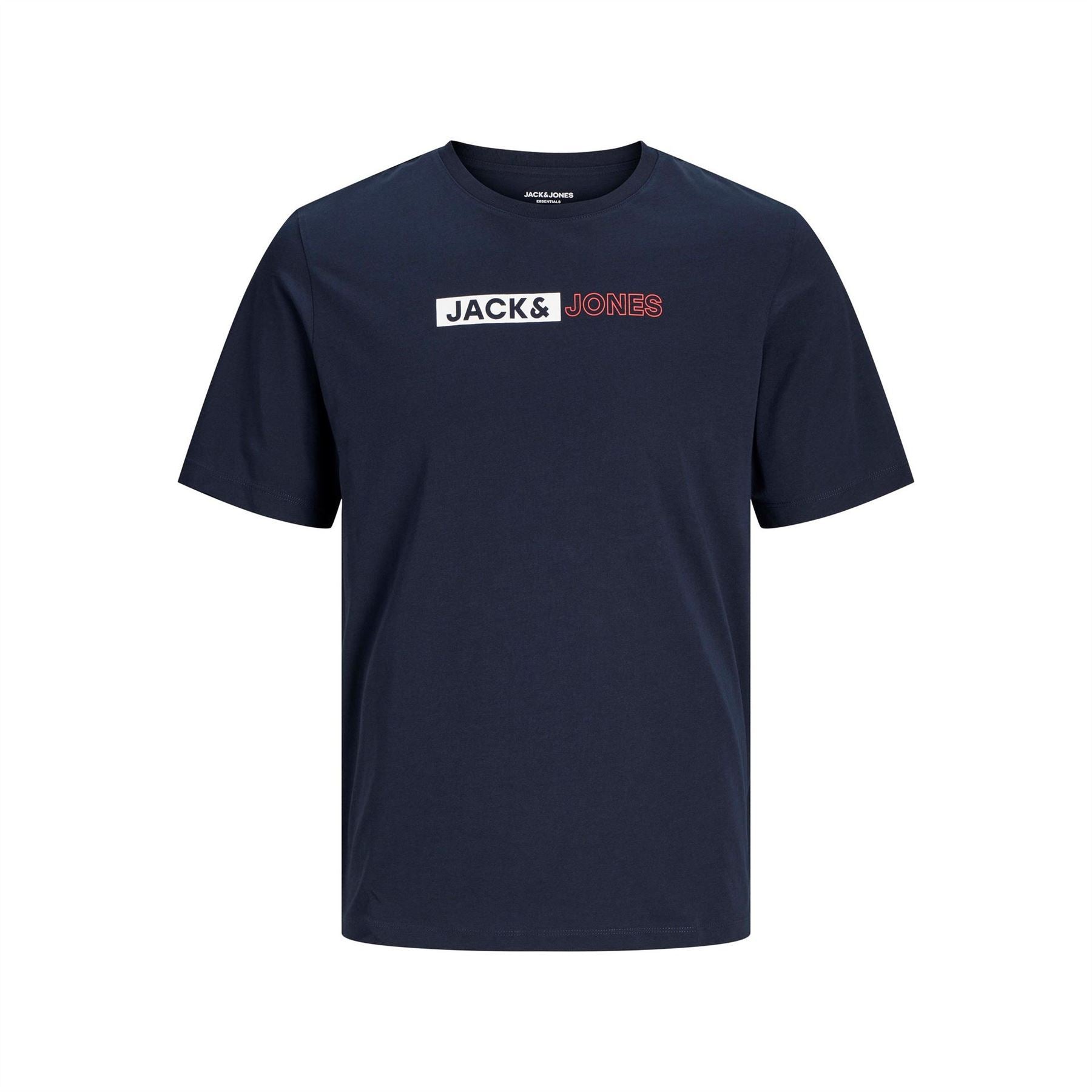 Jack and Jones Mens Corp Logo T-Shirt Plus Size