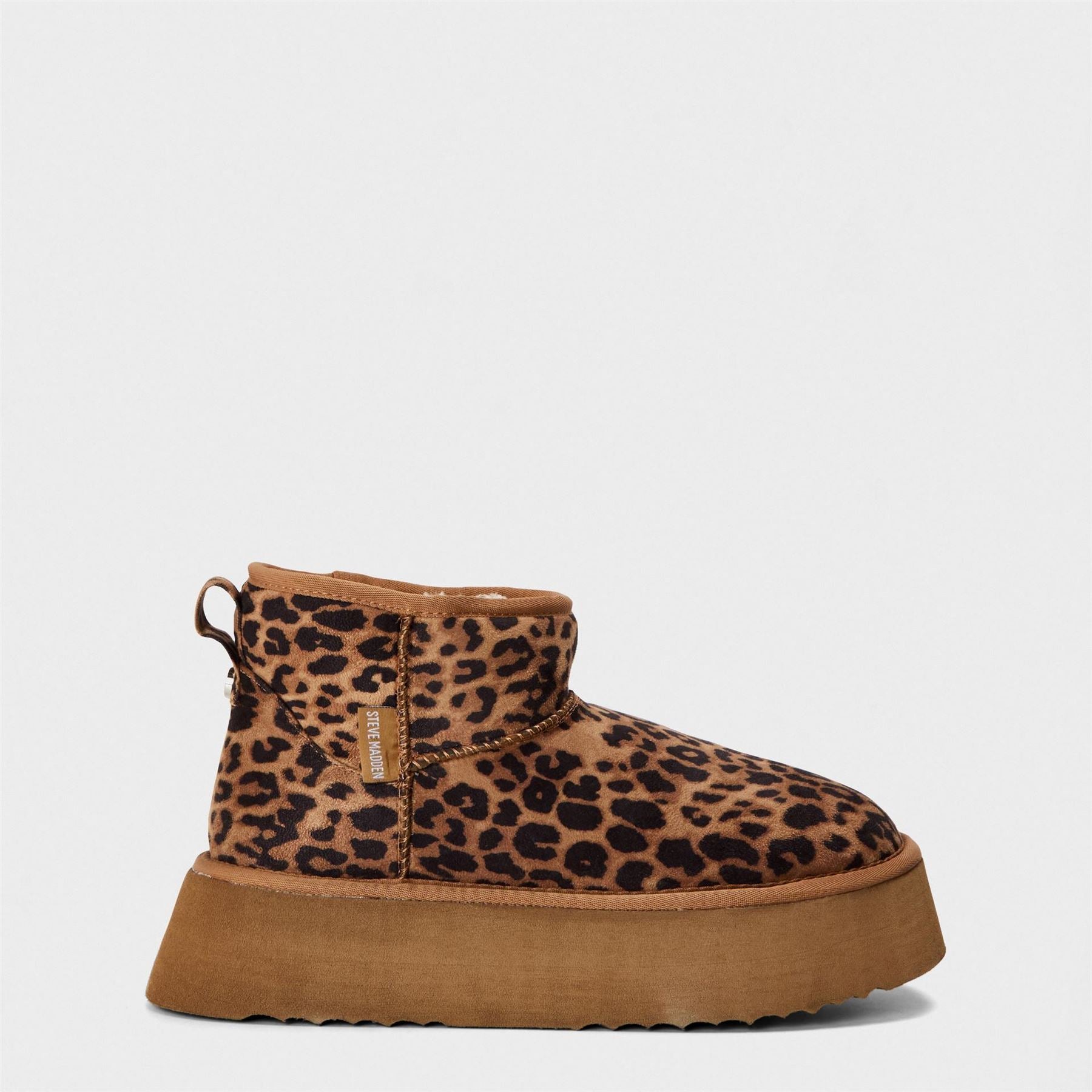 Steve Madden Campfire Snug Boots with Leopard Pattern
