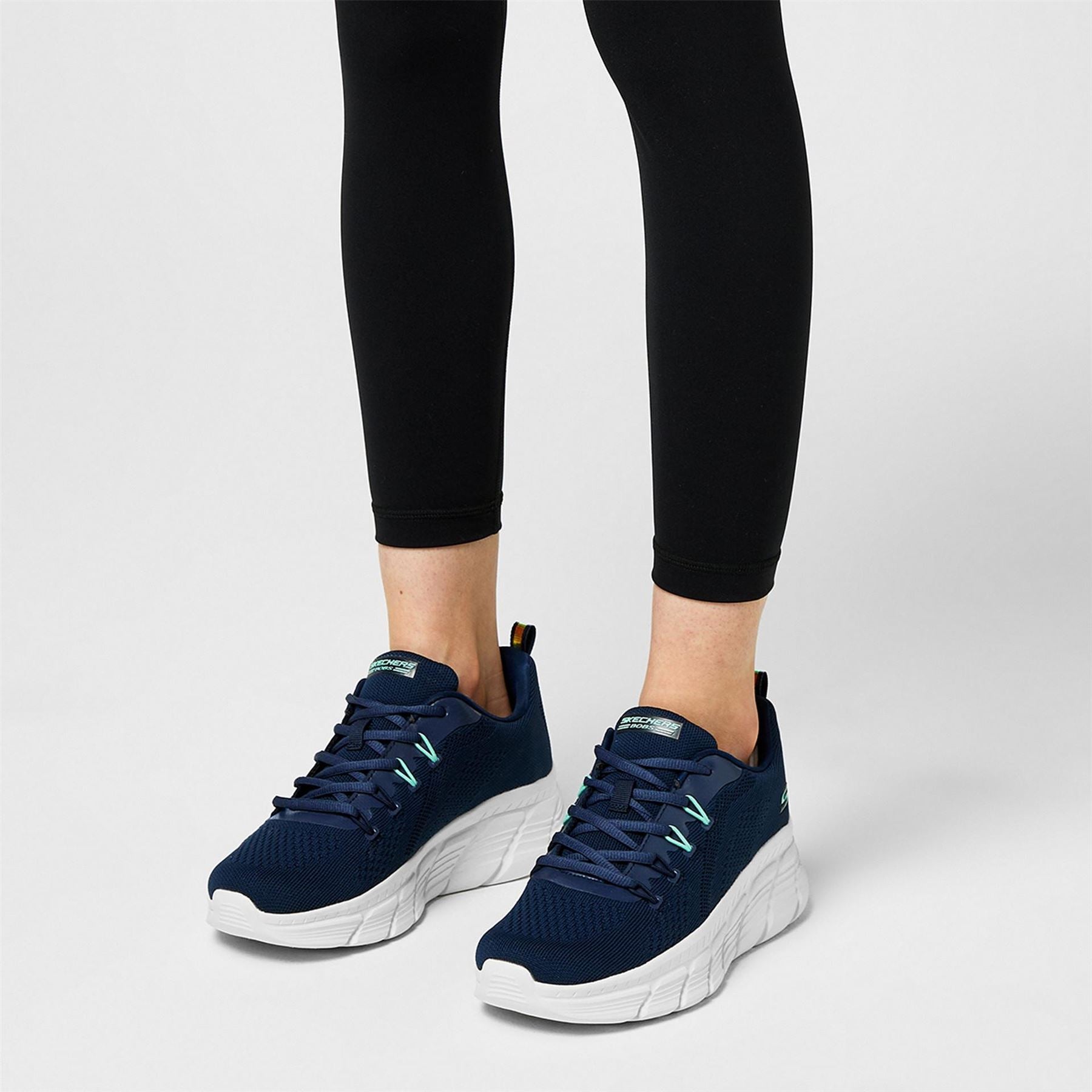 Skechers Bobs Flex Parallel Force Wedge Trainers