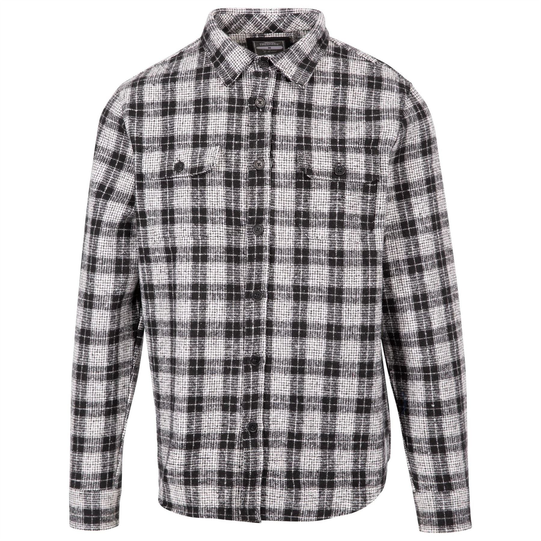 Trespass Collared Neck Long Sleeve Shirt with Chest Pocket