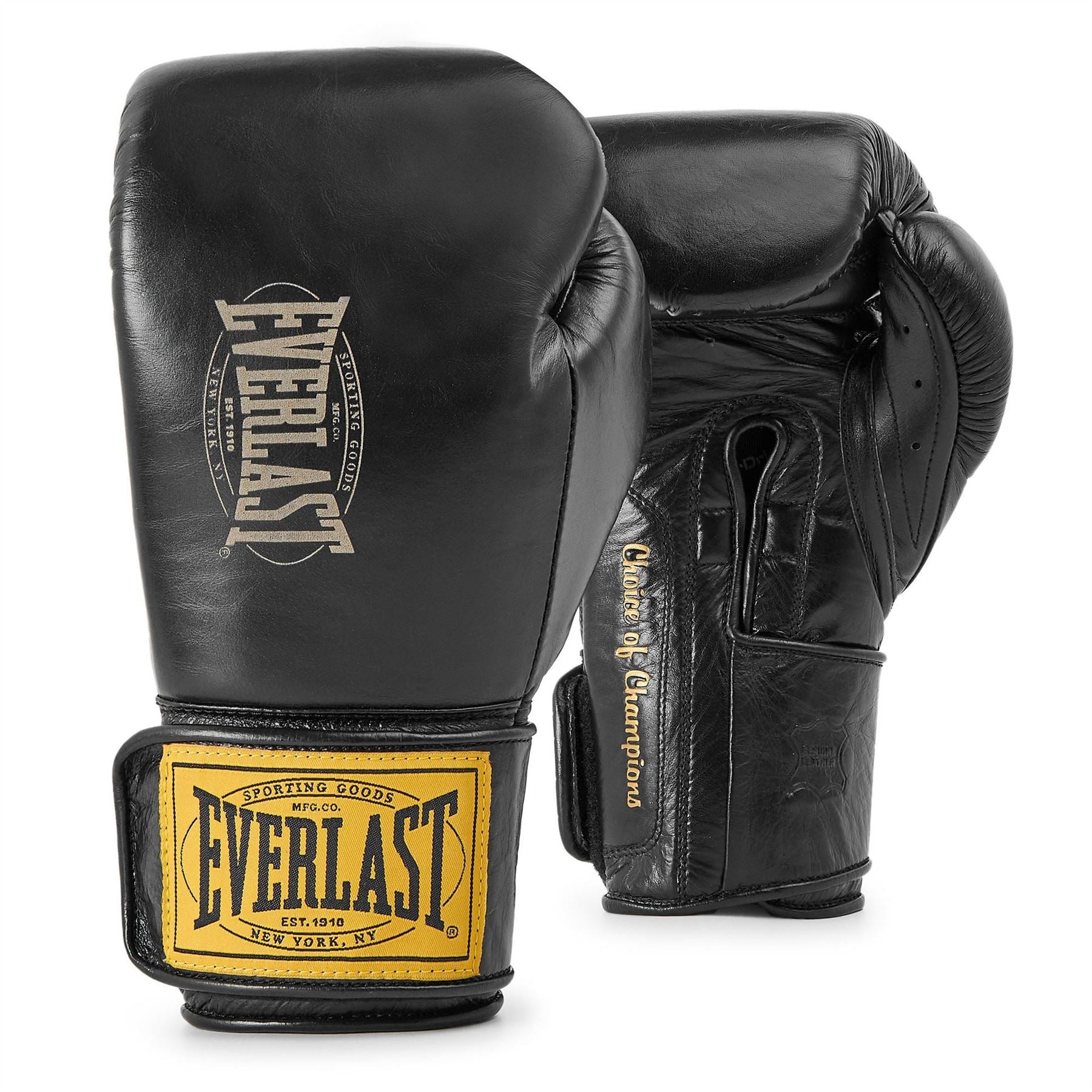 Everlast Pro Leather Hook And Loop Boxing Gloves