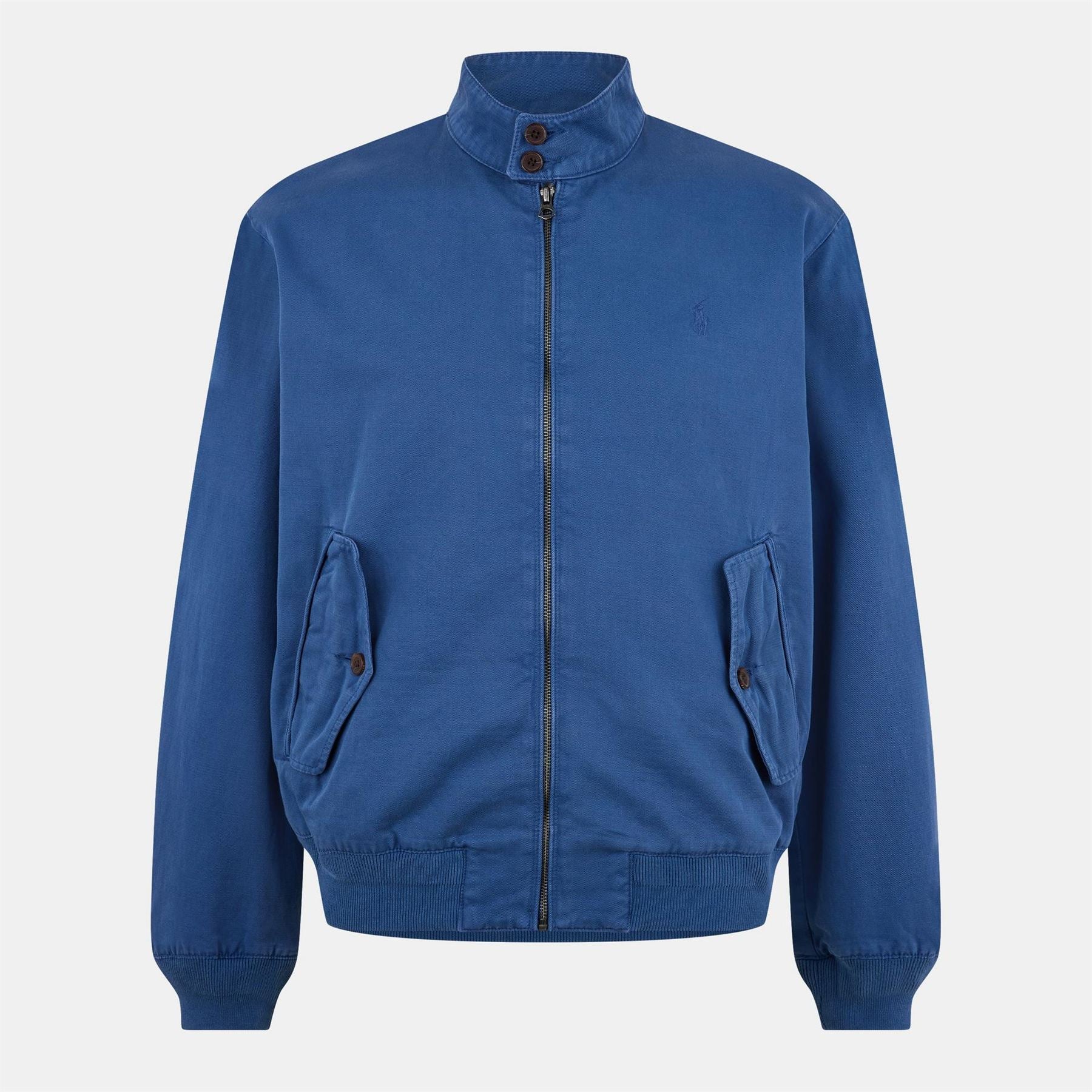 Polo Ralph Lauren Bedford Solid Patterned Ribbed Cuff Windbreaker Jacket