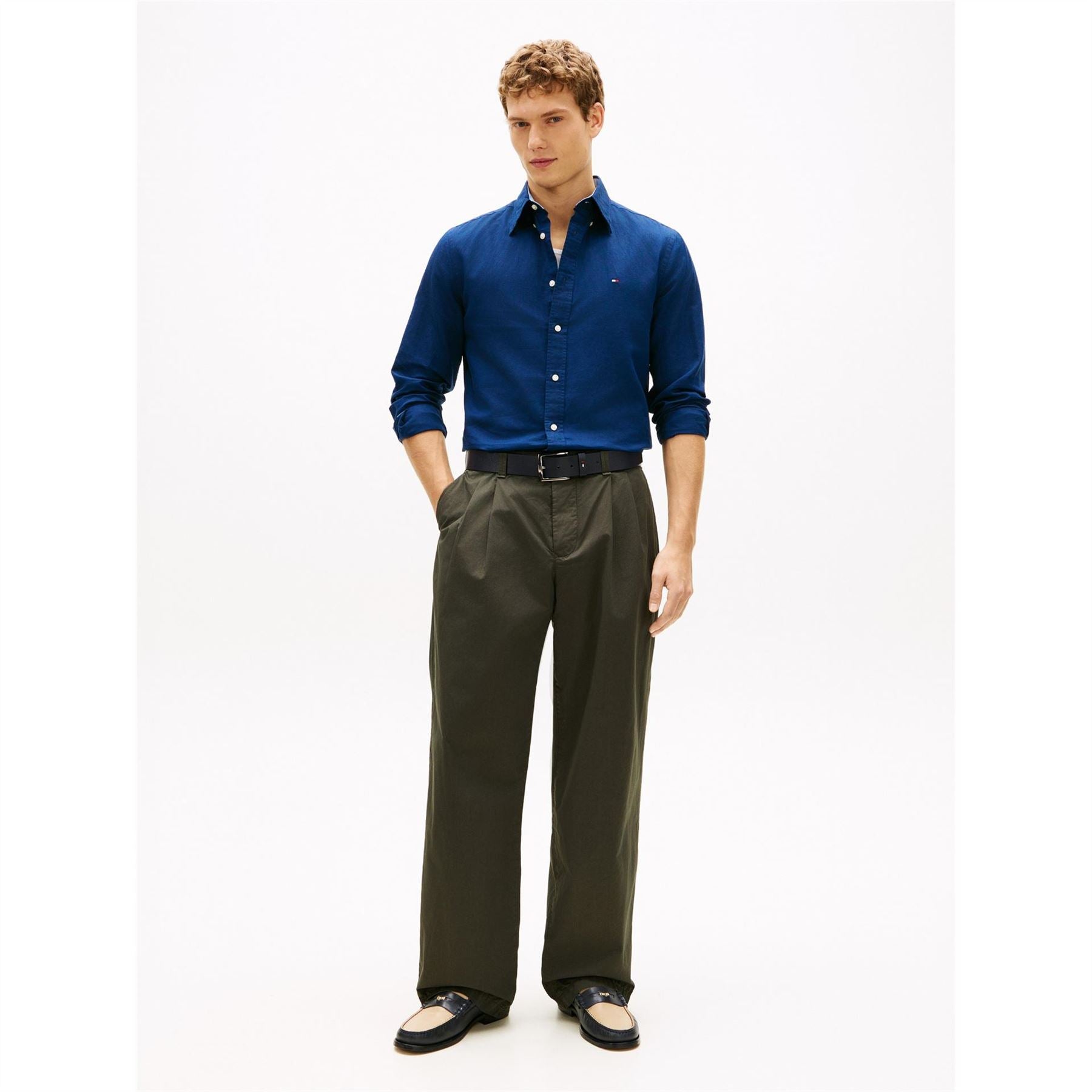 Tommy Hilfiger Linen Ls Shirt Sn63