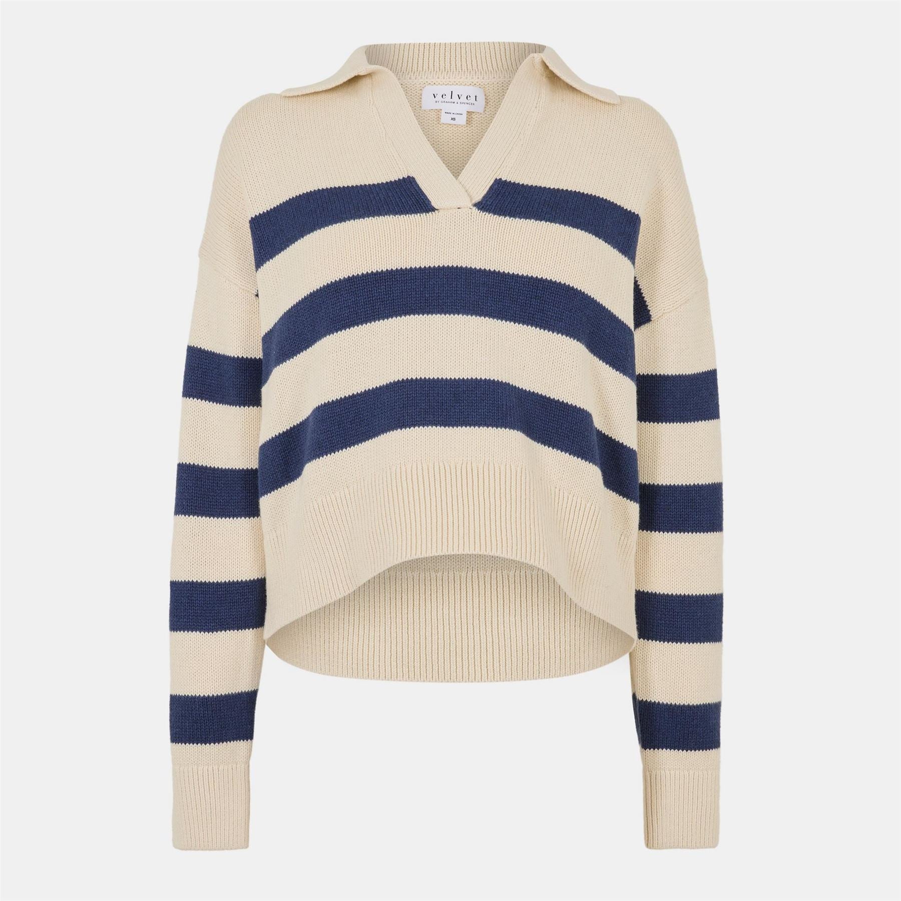 Velvet by Graham and Spencer Regular Fit Drop Shoulder Sweater