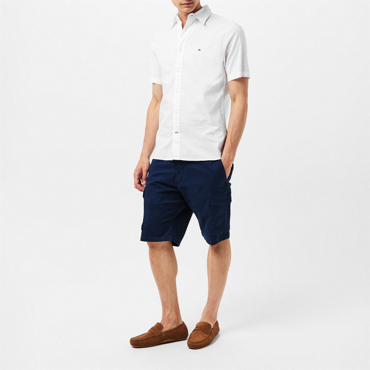 Tommy Hilfiger 1985 Cargo Solid Patterned Shorts
