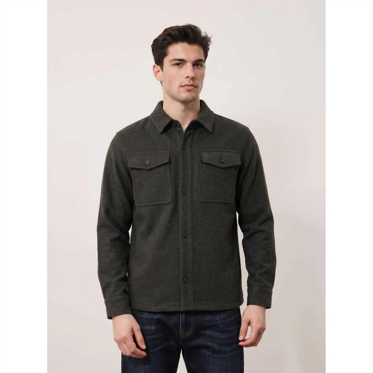 Jack Wills Mens Wills Wool Blend Shirt