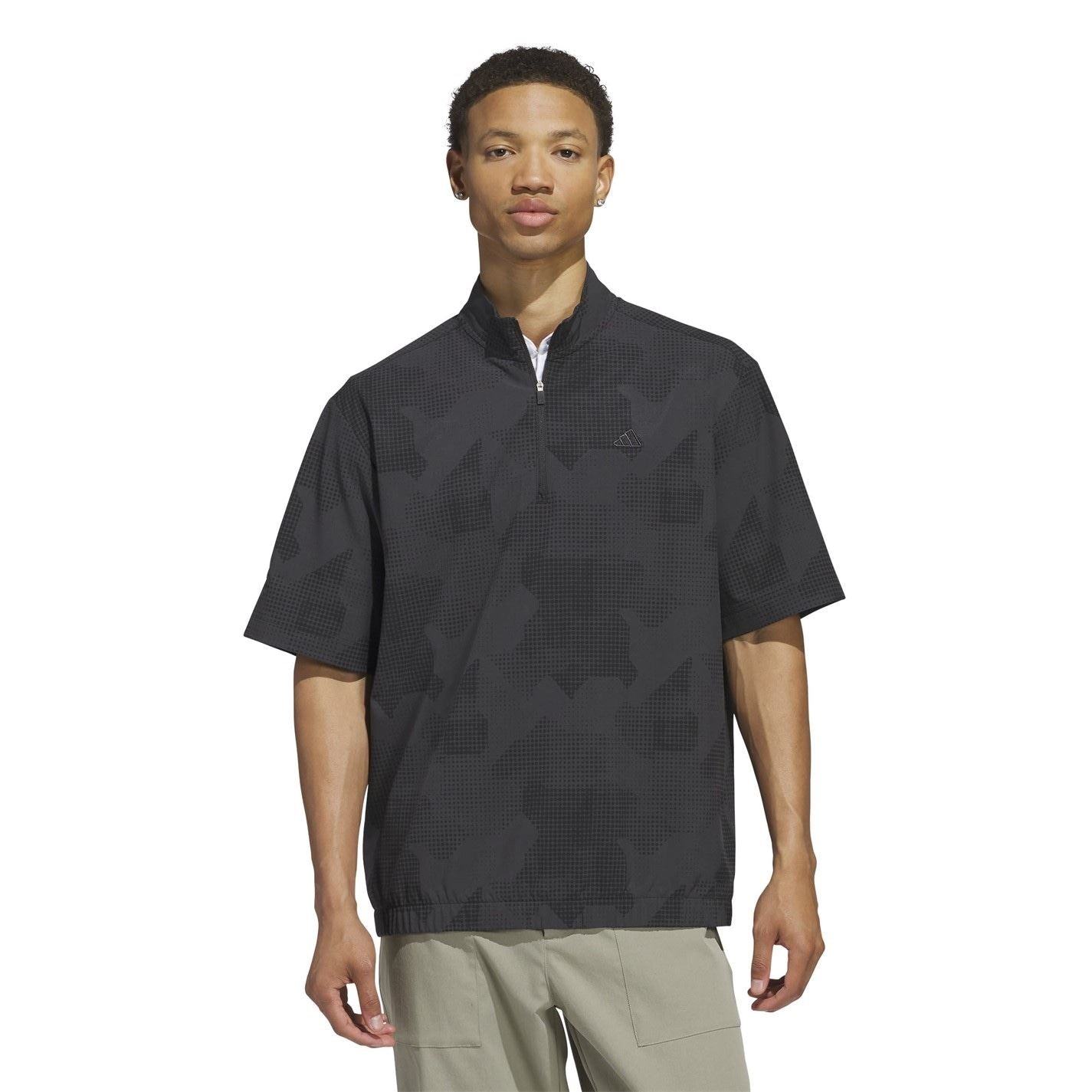 adidas Mens Go To Dwr Short Sleeve Half Zip Pullover