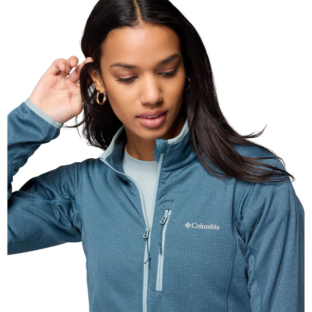 Columbia Hike™ Grid Fleece Fullzip
