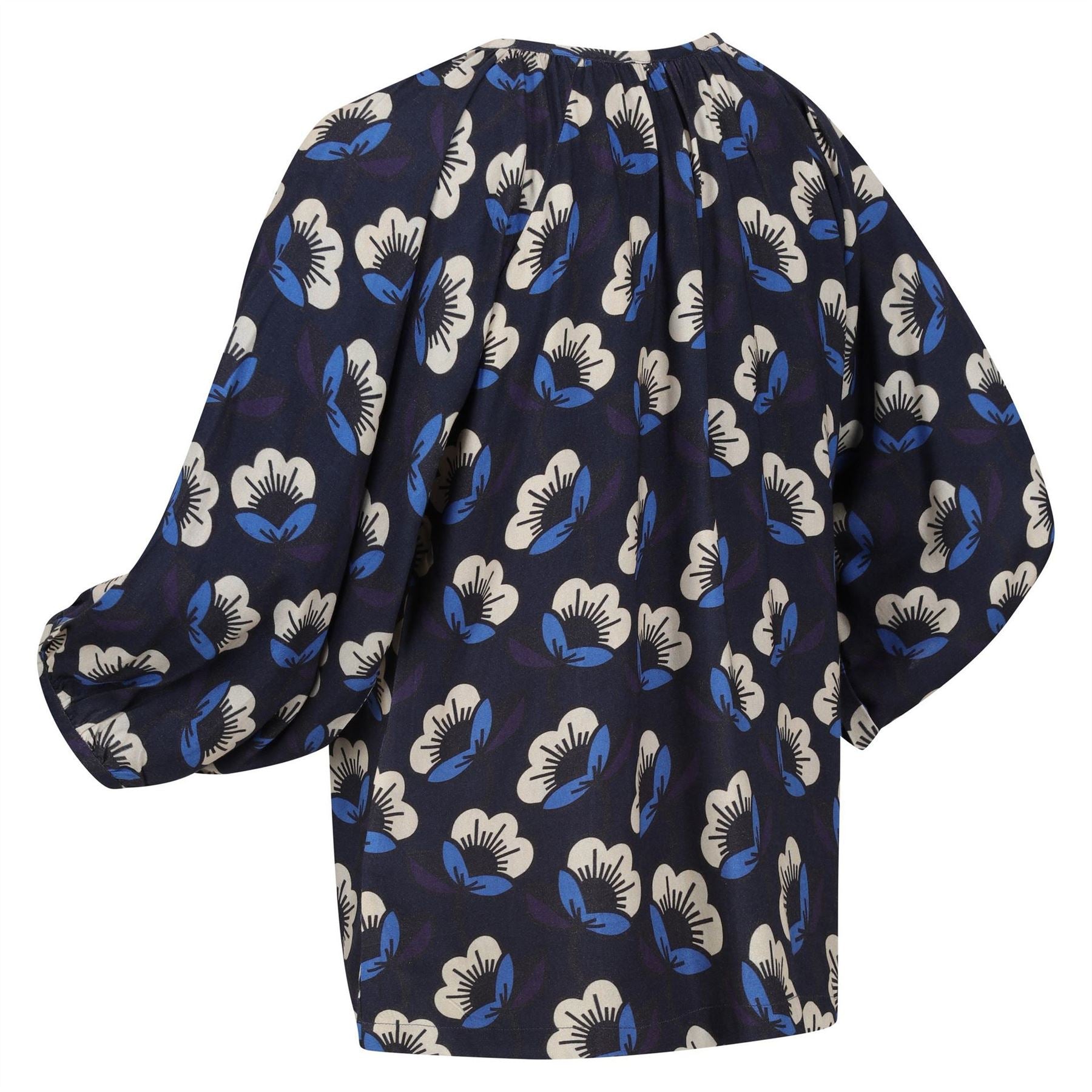 Regatta Orla Relaxed Fit Keyhole Neck Balloon Sleeve Blouse