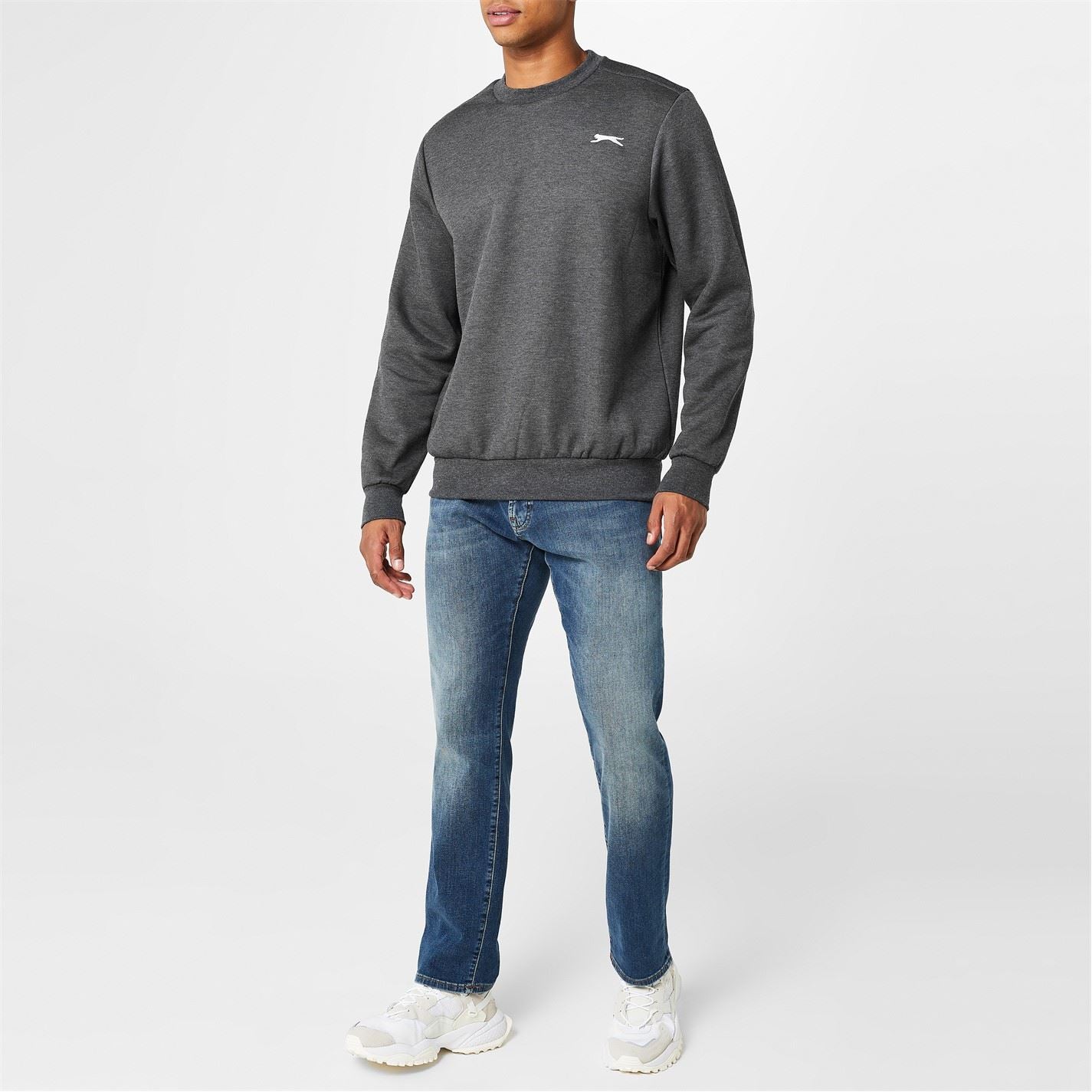 Slazenger Mens Fleece Crew Sweater