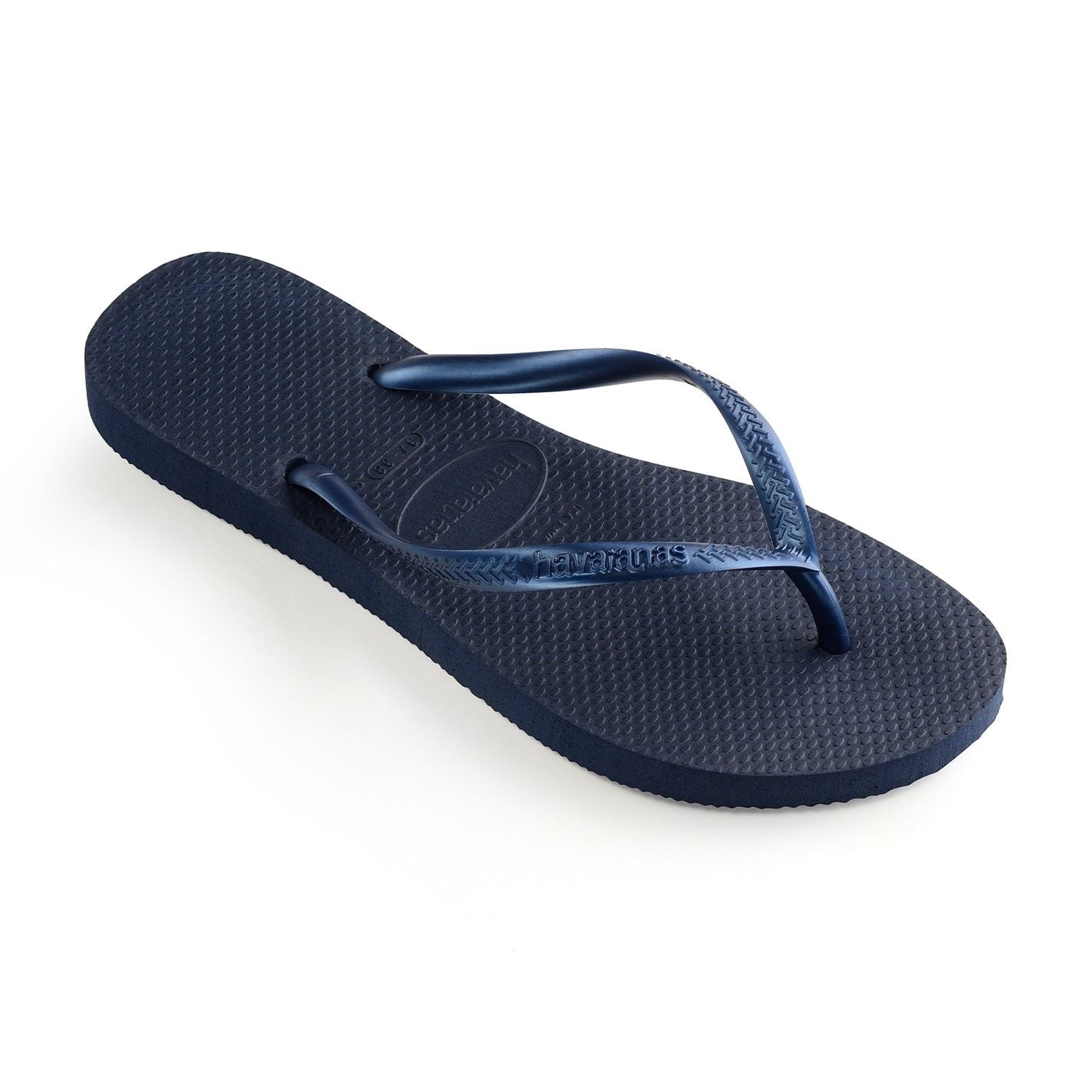 Havaianas Slim Textured Flat Heel Flip Flops