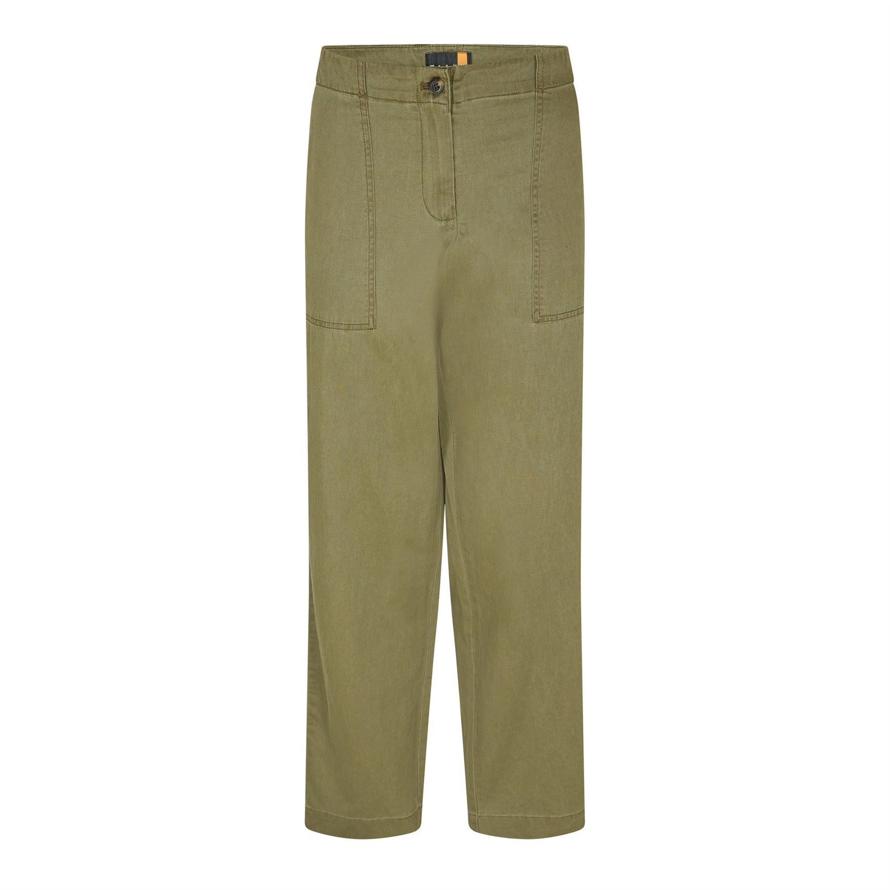 Timberland Linen Utility Solid Patterned Straight Chinos