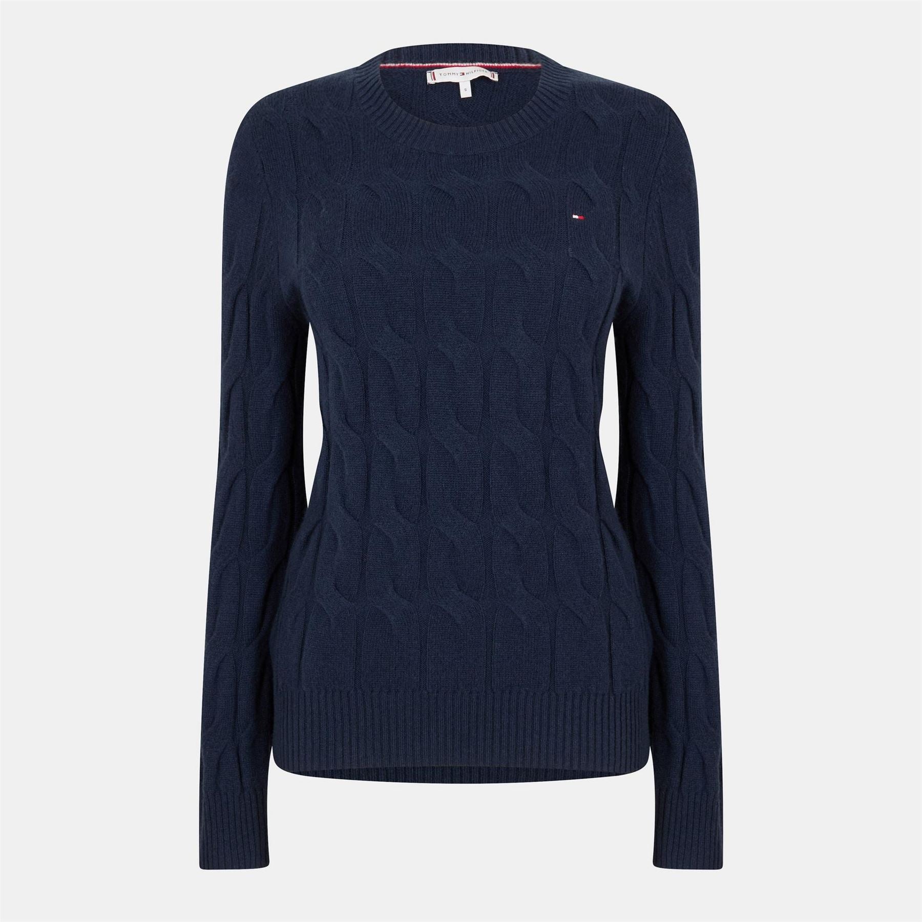 Tommy Hilfiger Cable Crew Neck Long Sleeve Sweater