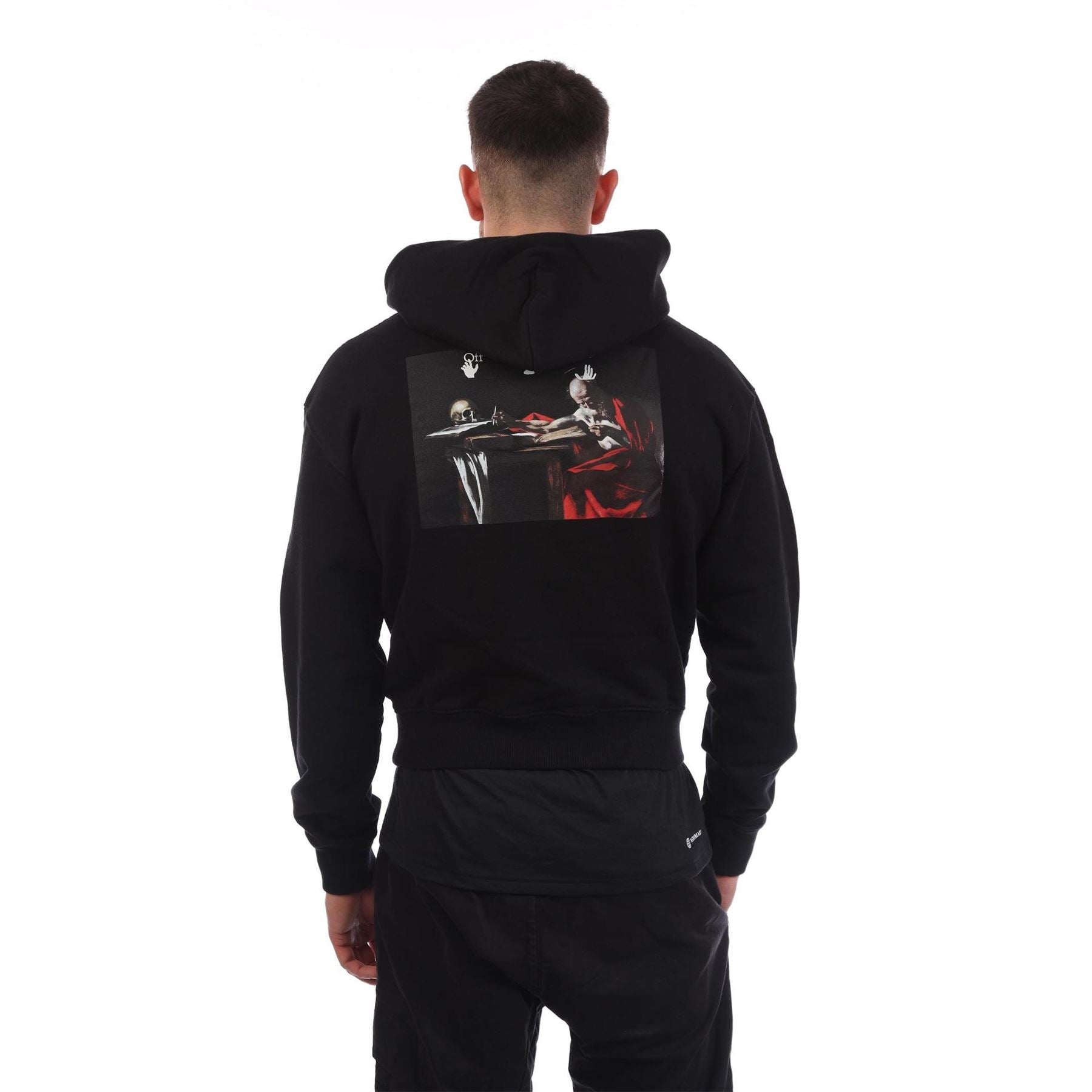 Off White Paint Over Hoodie