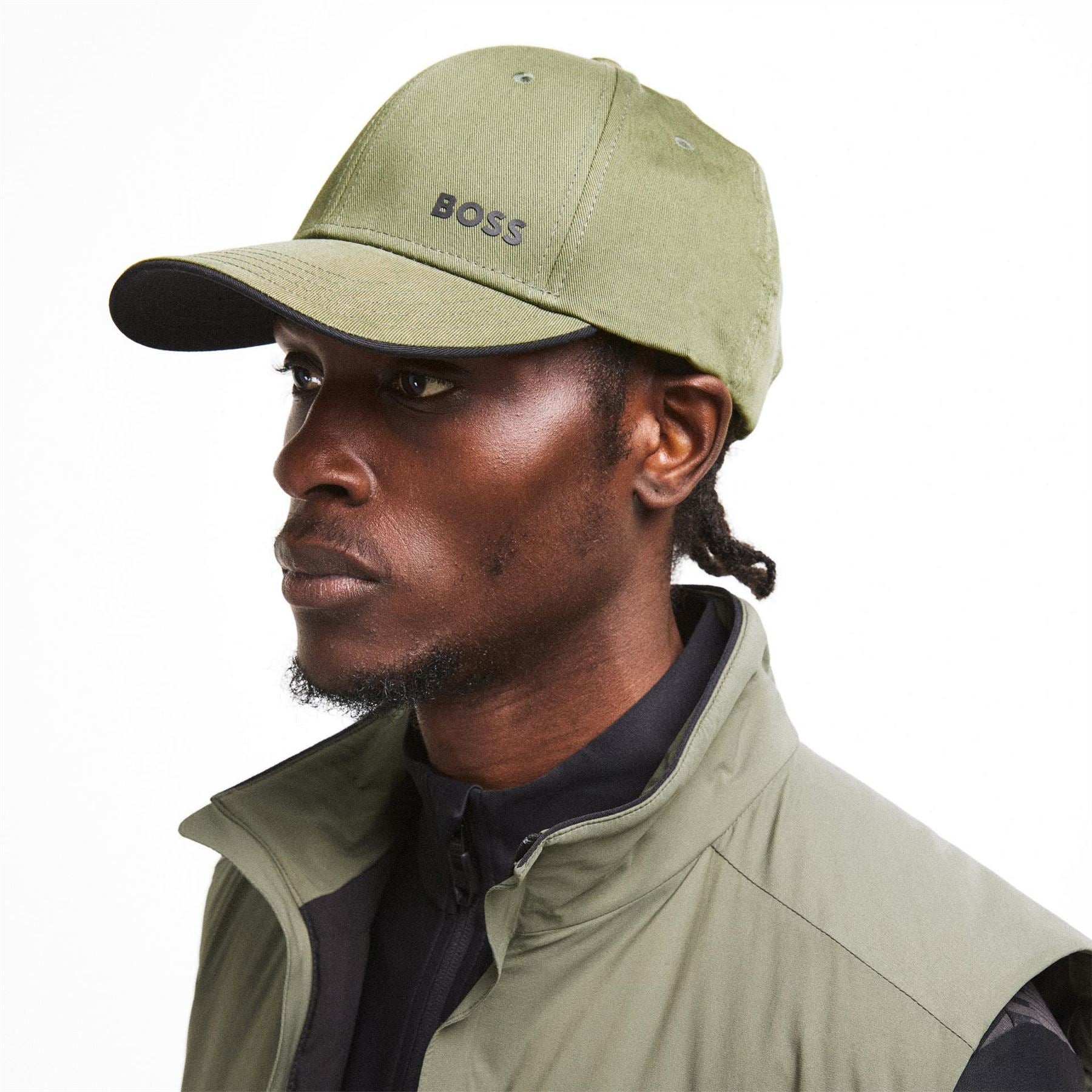 Boss Bold Logo Pre Curved Brim Baseball Cap