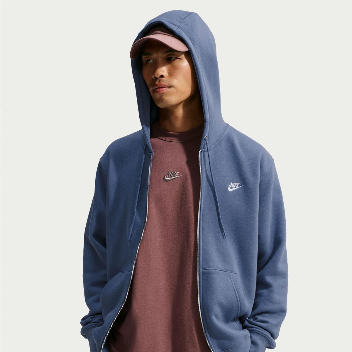 Nike Mens Sportswear Club Fleece Full Zip Hoodie