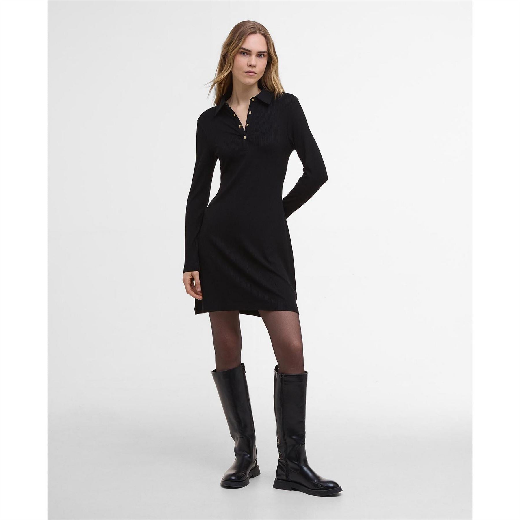 Barbour International Ribbed Mini Dress