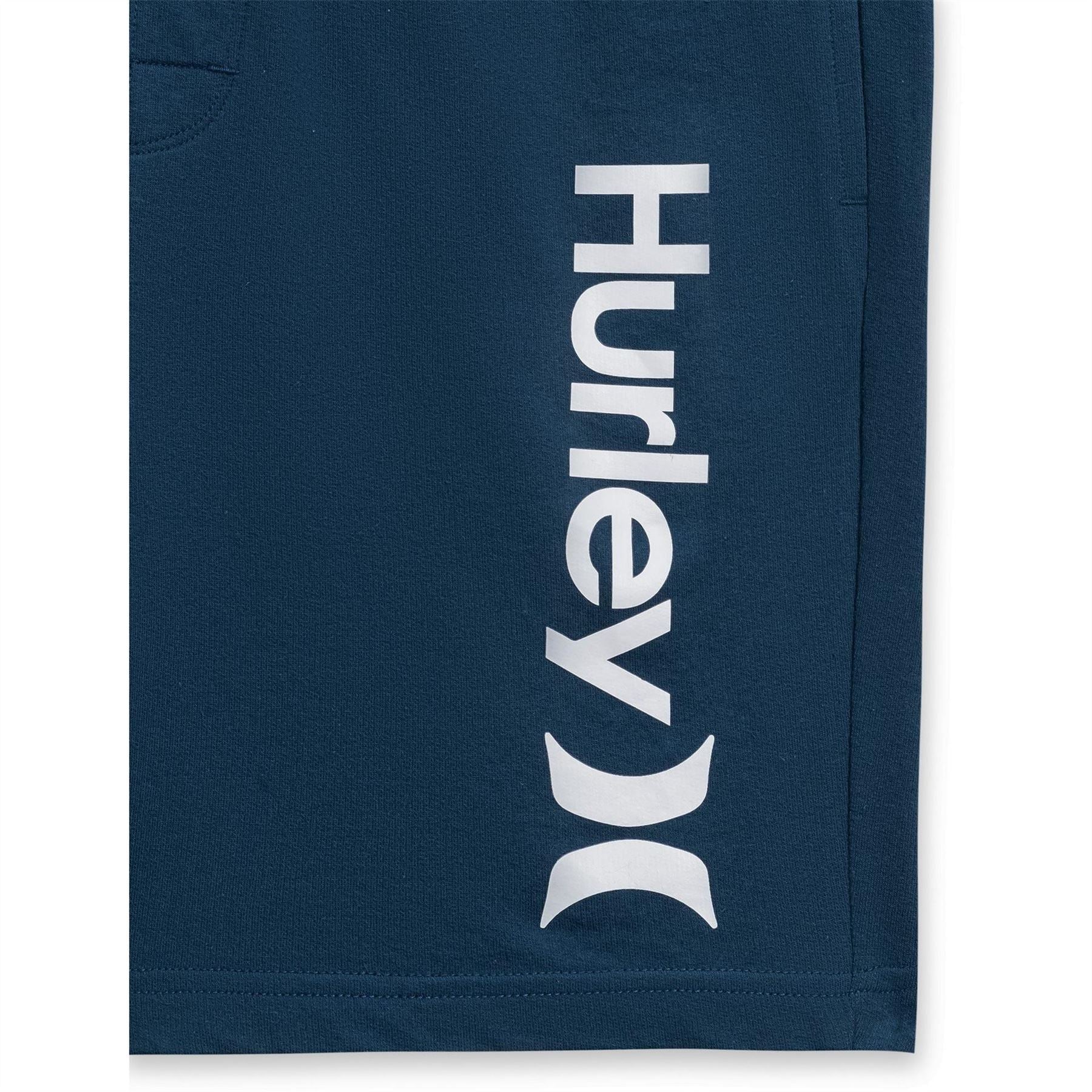 Hurley Logo Print Bermuda Shorts with Elasticated Waistband