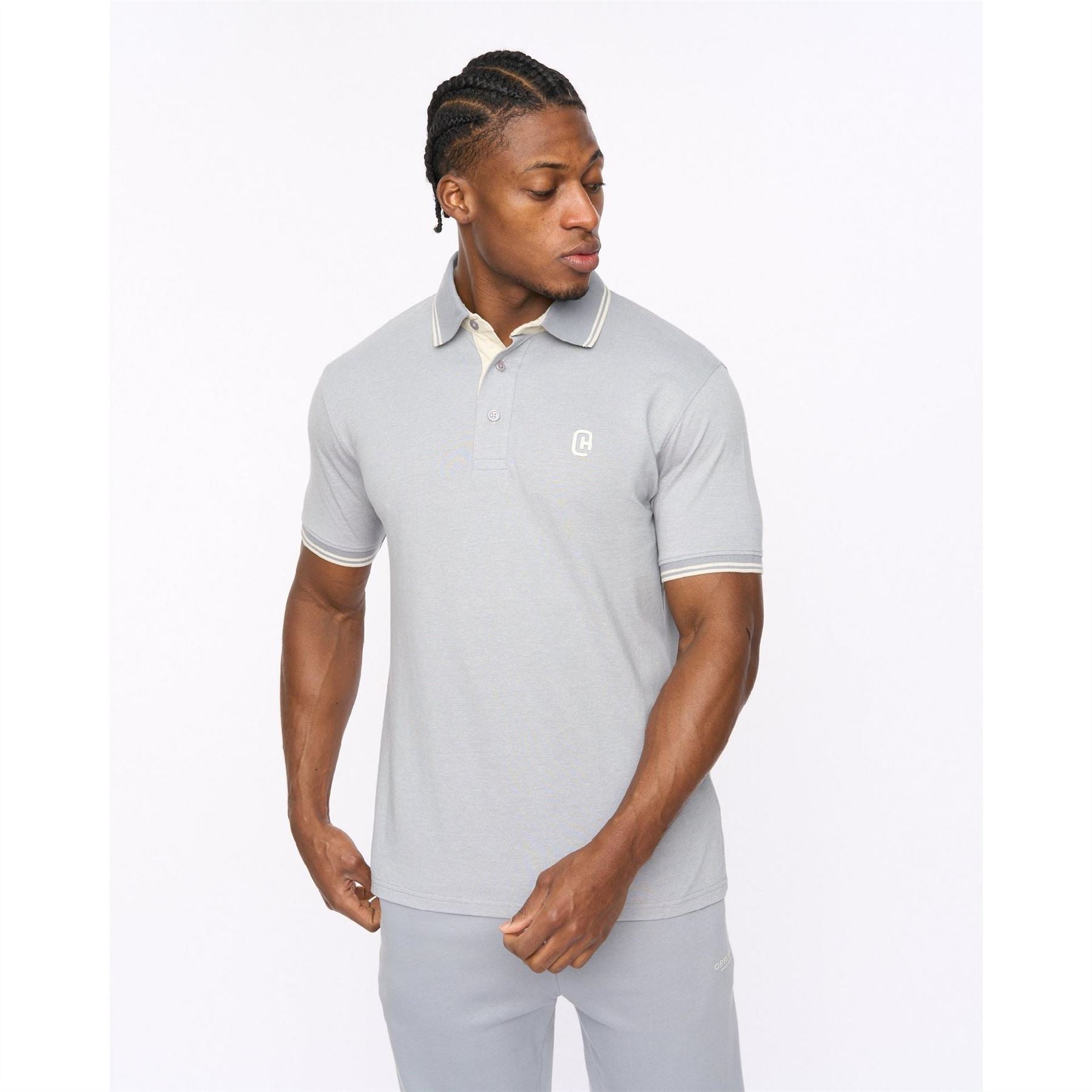 Crosshatch Preece Bold Logo Collared Neck Short Sleeve Polo Shirt