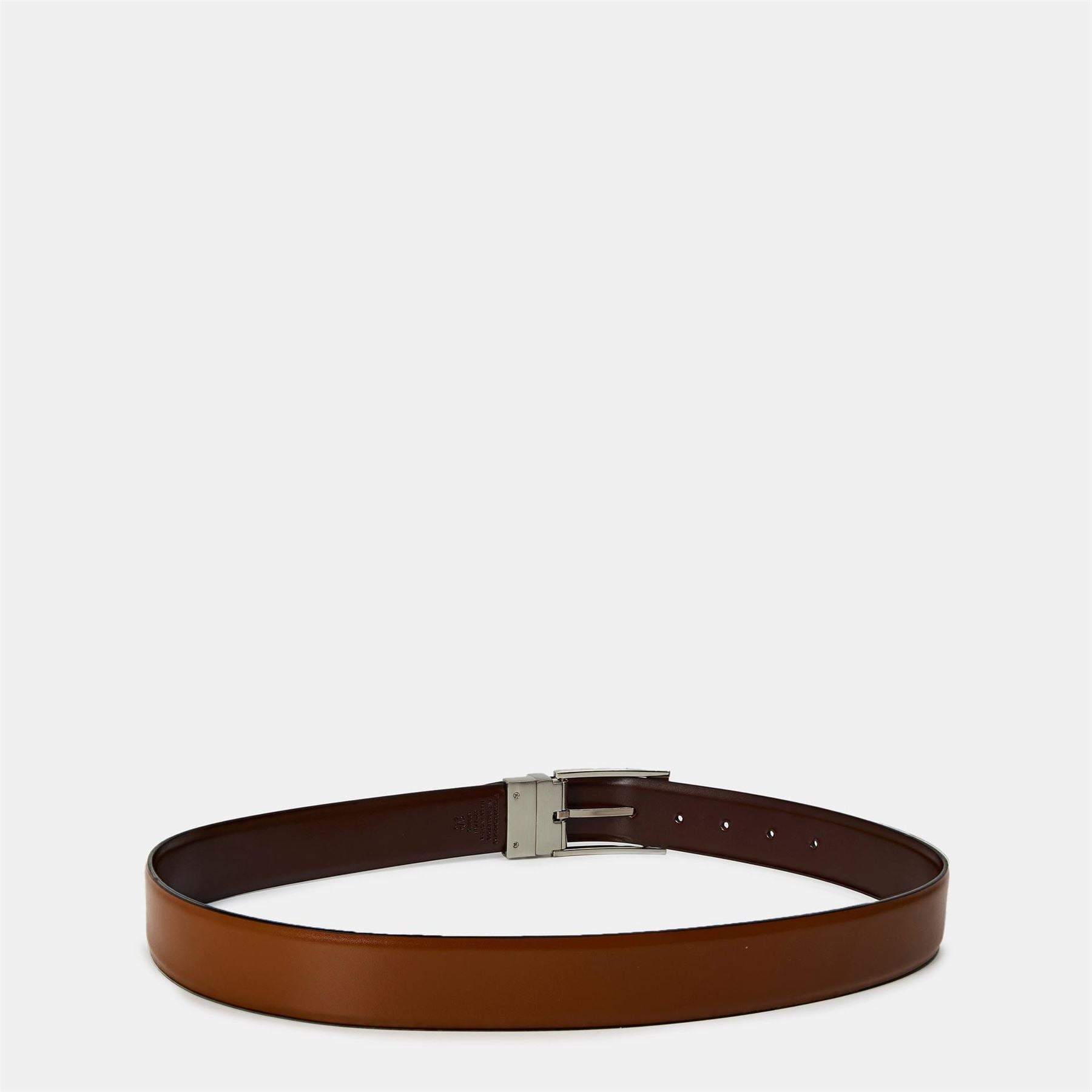 Ted Baker Leather Pin Buckle Belt with Logo