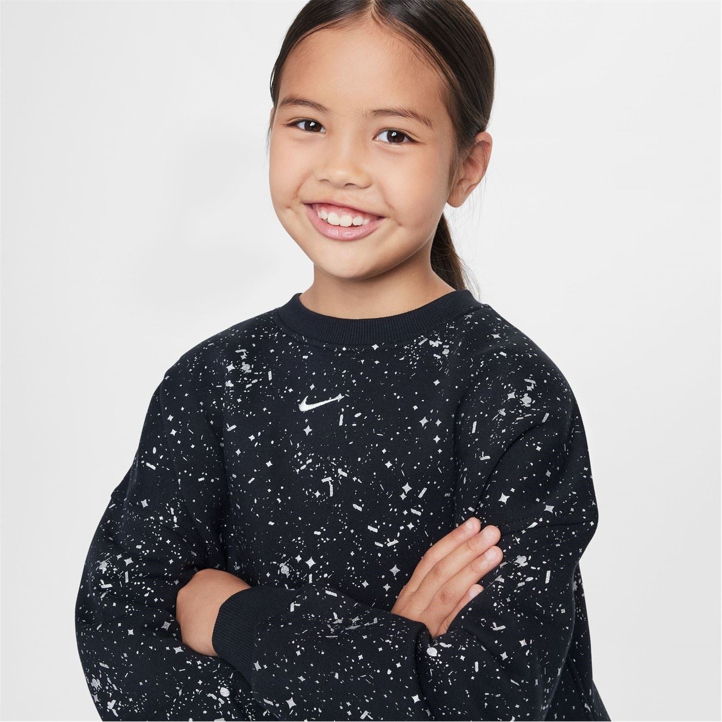 Nike Sportswear Club Fleece Big Kids (girls) Boxy Crew