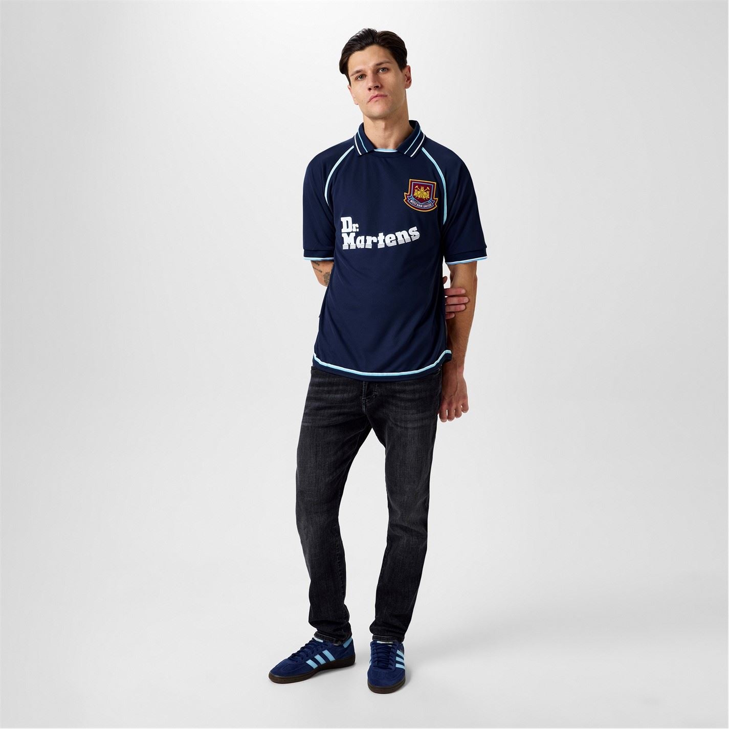 Score Draw West Ham United Retro Away Shirt 00 Adults