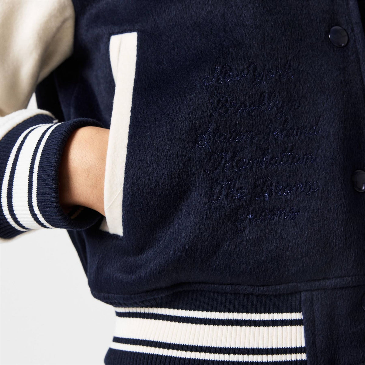 Tommy Jeans Letterman Wool Long Sleeve Varsity Jacket