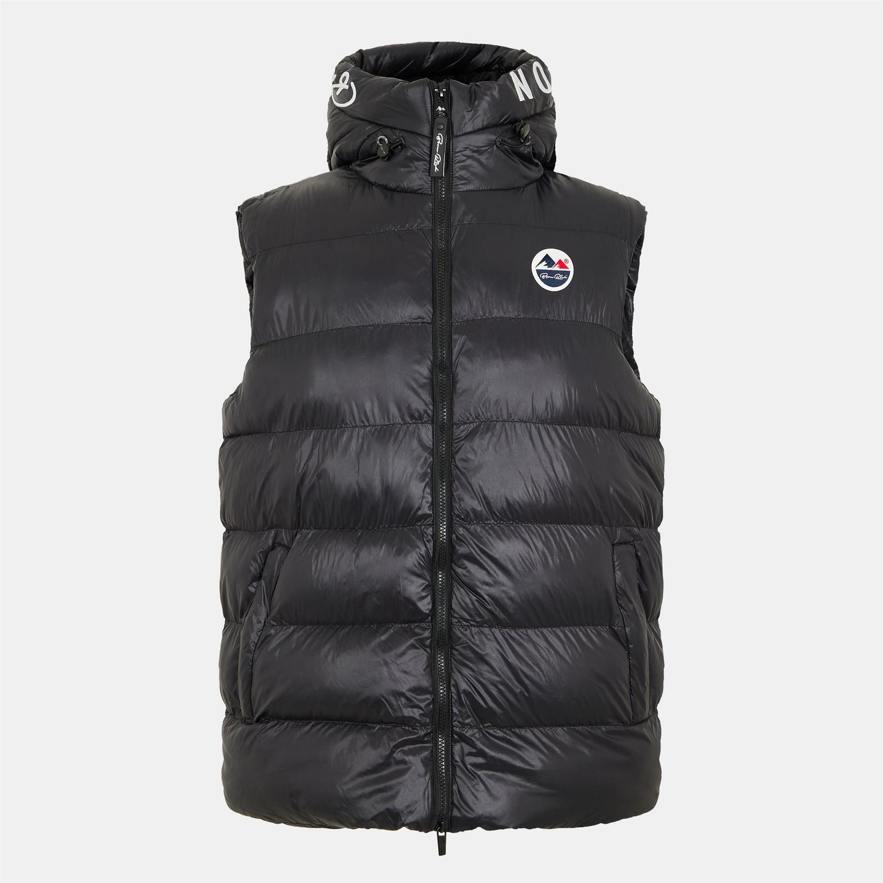 Born Rich Karns Hooded Solid Patterned Puffer Coat with Zipped Pocket