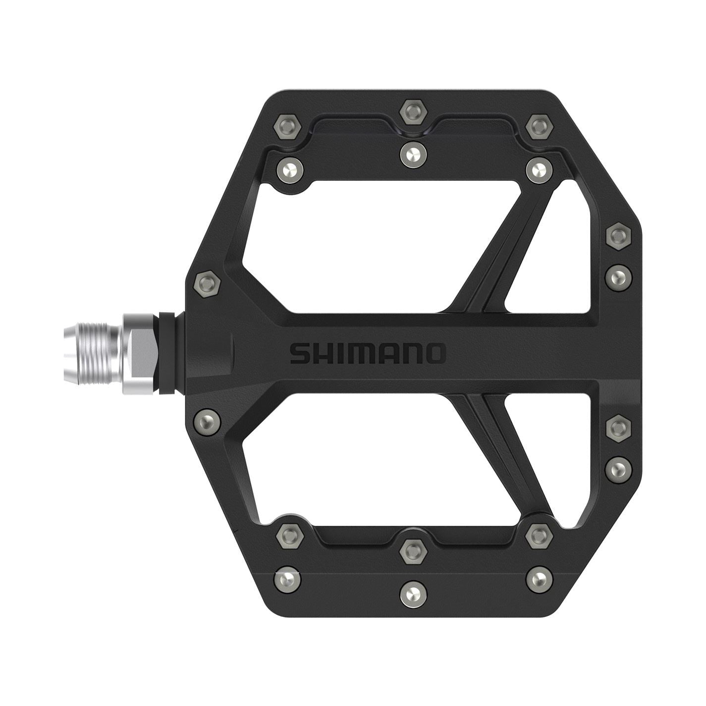 Shimano Pd Gr400 Flat Pedals, Resin With Pins