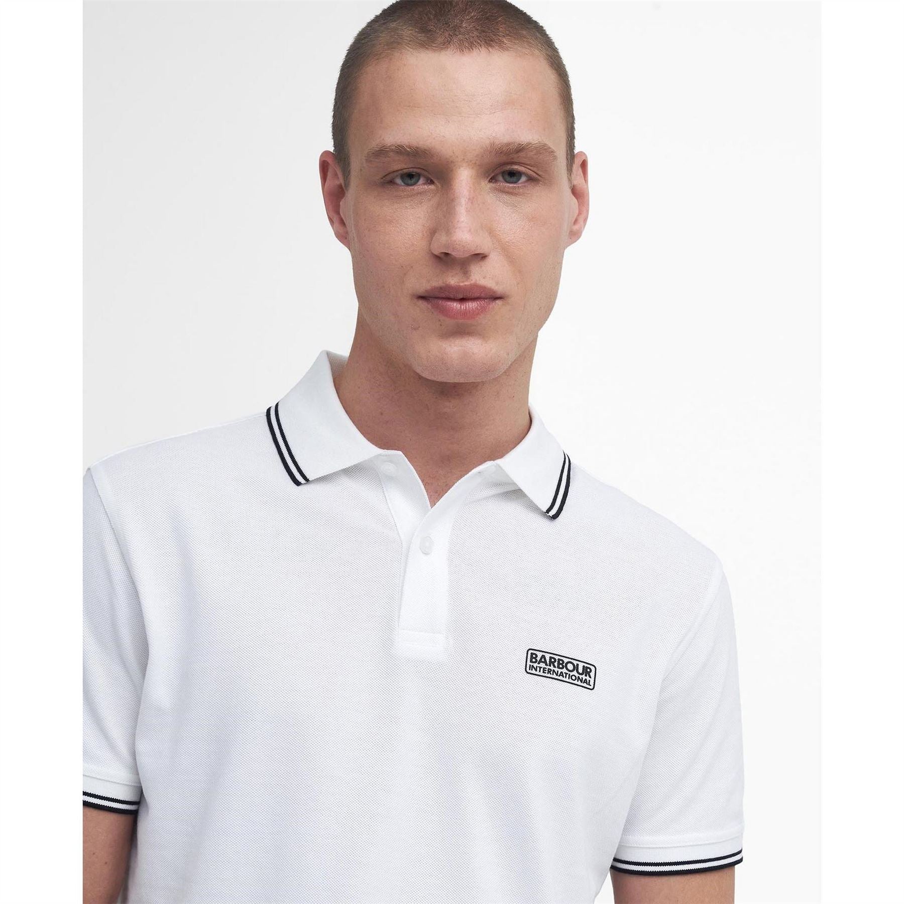 Barbour International Tipped Short Sleeve Polo Shirt